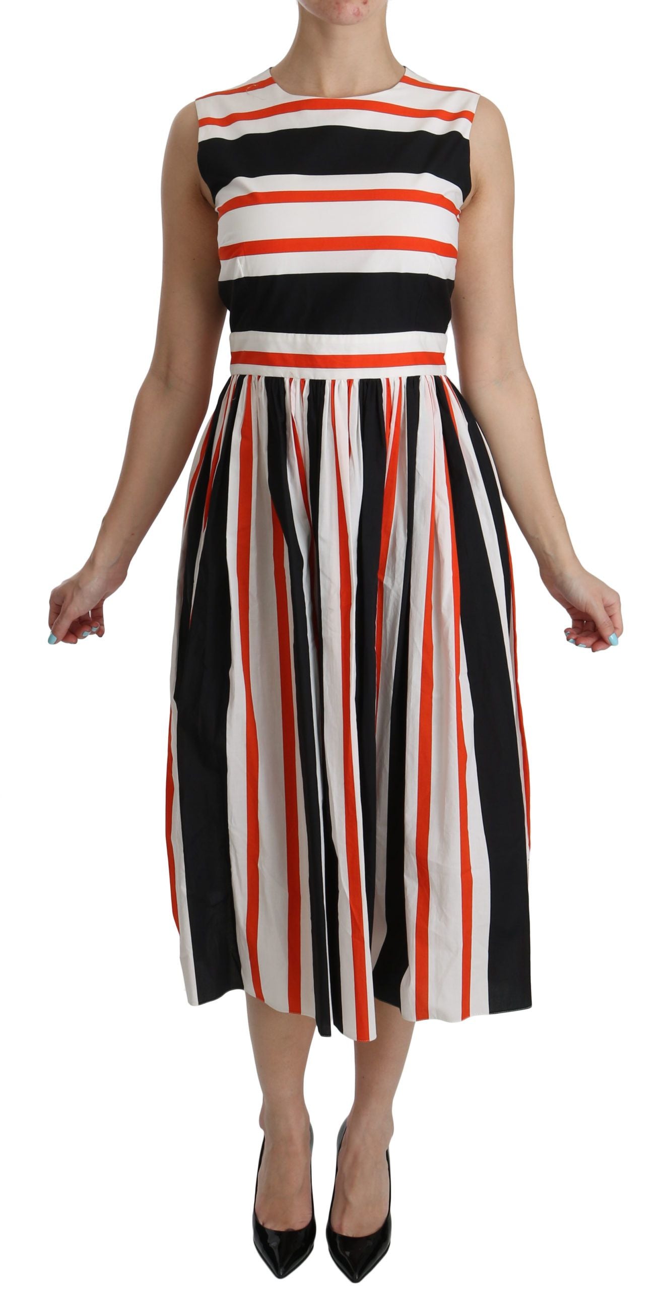 Dolce & Gabbana – A-Linien-Midikleid mit Plissee