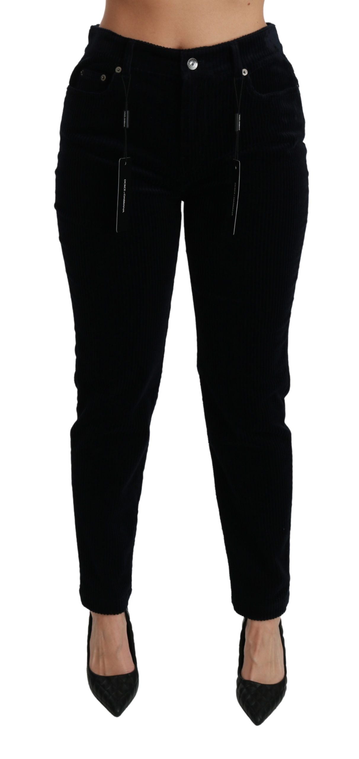 Dolce & Gabbana – Schicke Skinny-Cordjeans mit mittlerer Taille