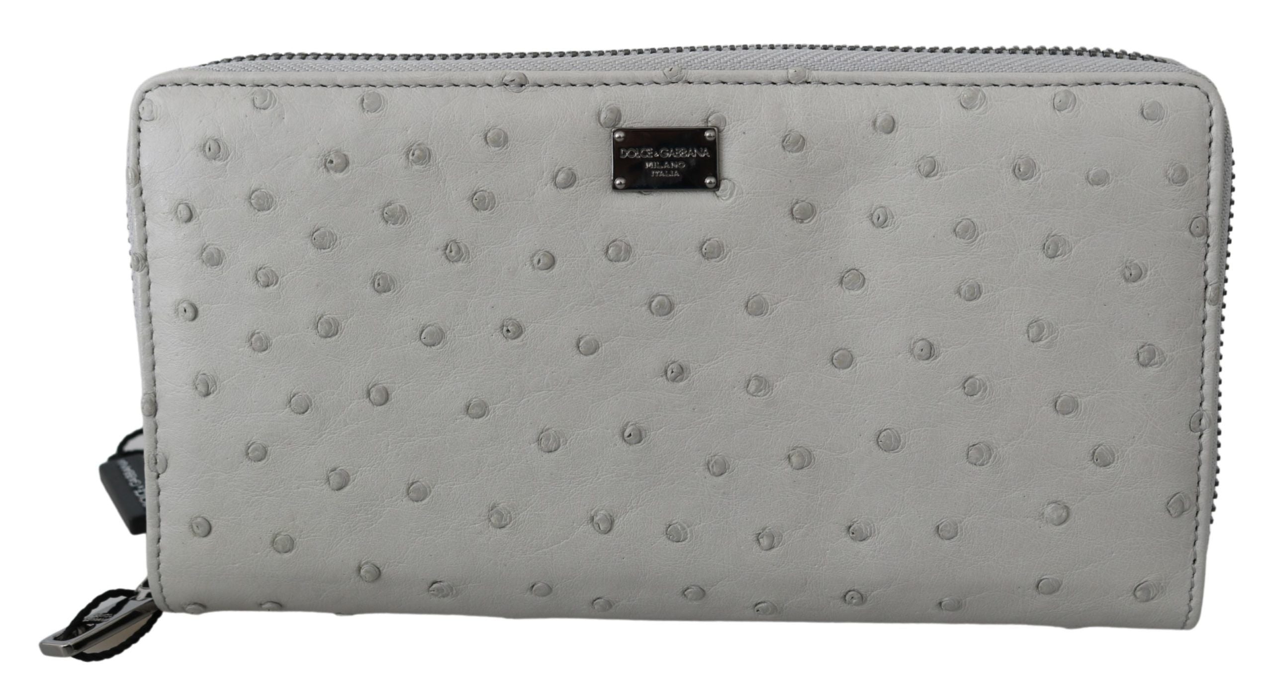 Dolce & Gabbana Elegante Continental-Geldbörse aus Straußenleder
