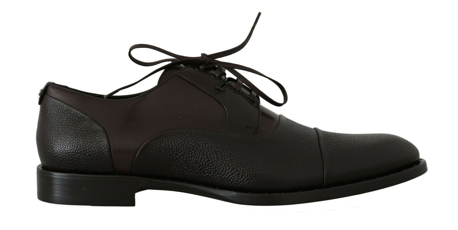 Dolce & Gabbana – Elegante Schnürschuhe aus braunem Leder