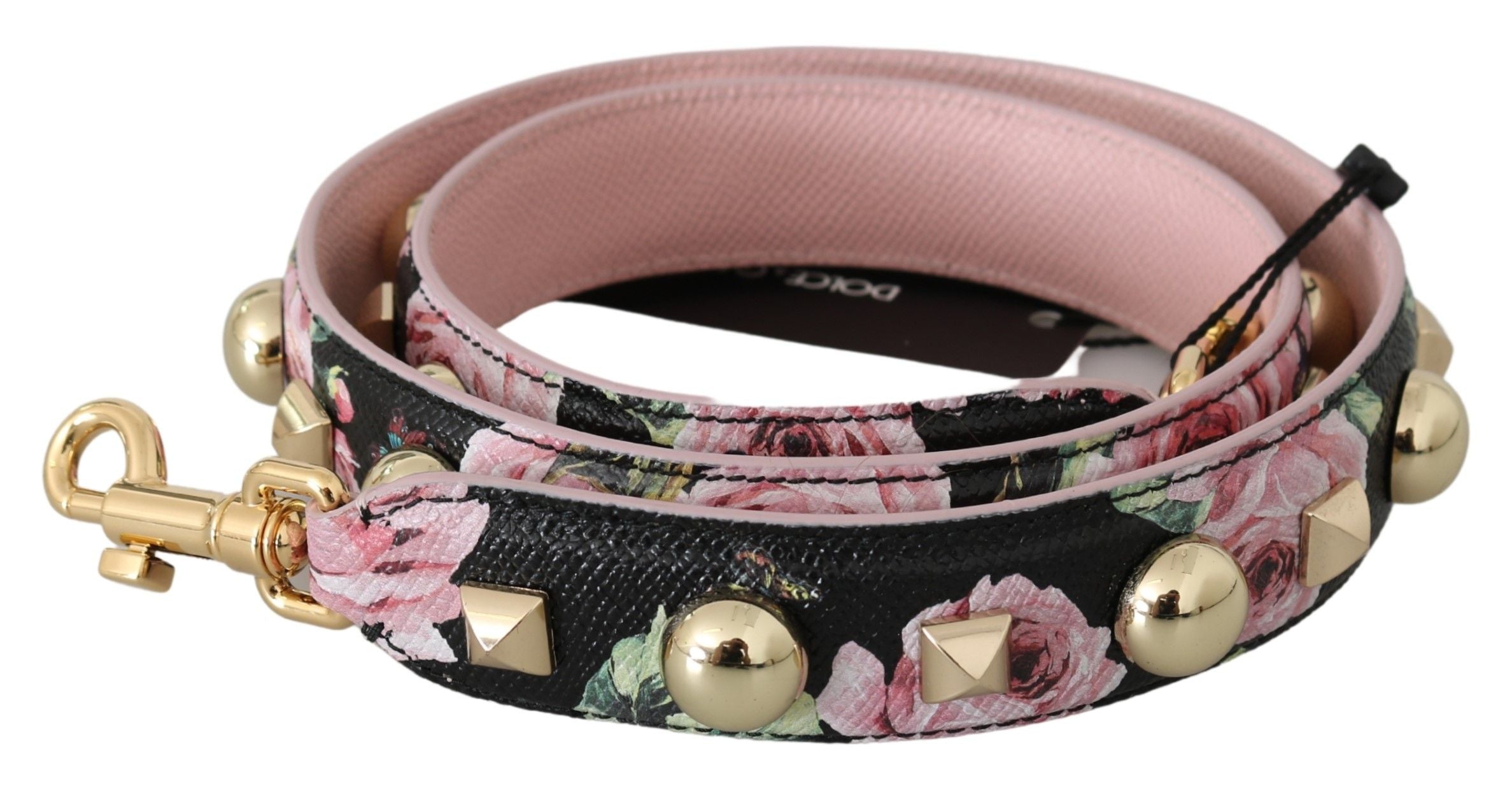 Dolce & Gabbana Eleganter Schultergurt aus floralem Leder