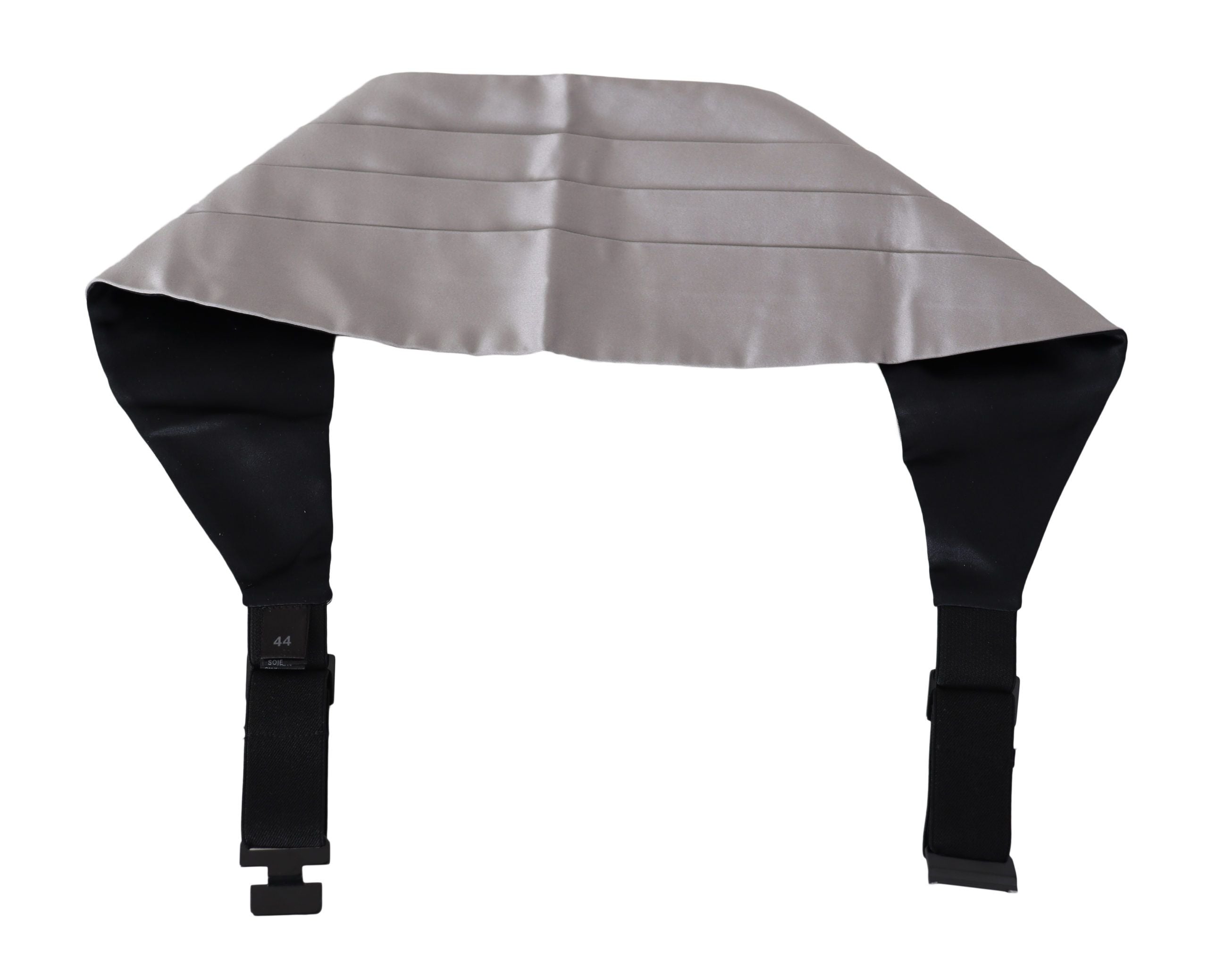 Dolce & Gabbana Eleganter grauer Seidenkummerbund