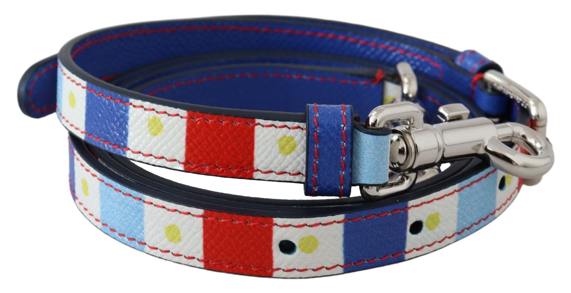 Dolce & Gabbana Chic Mehrfarbiges Schultergurt-Accessoire aus Leder