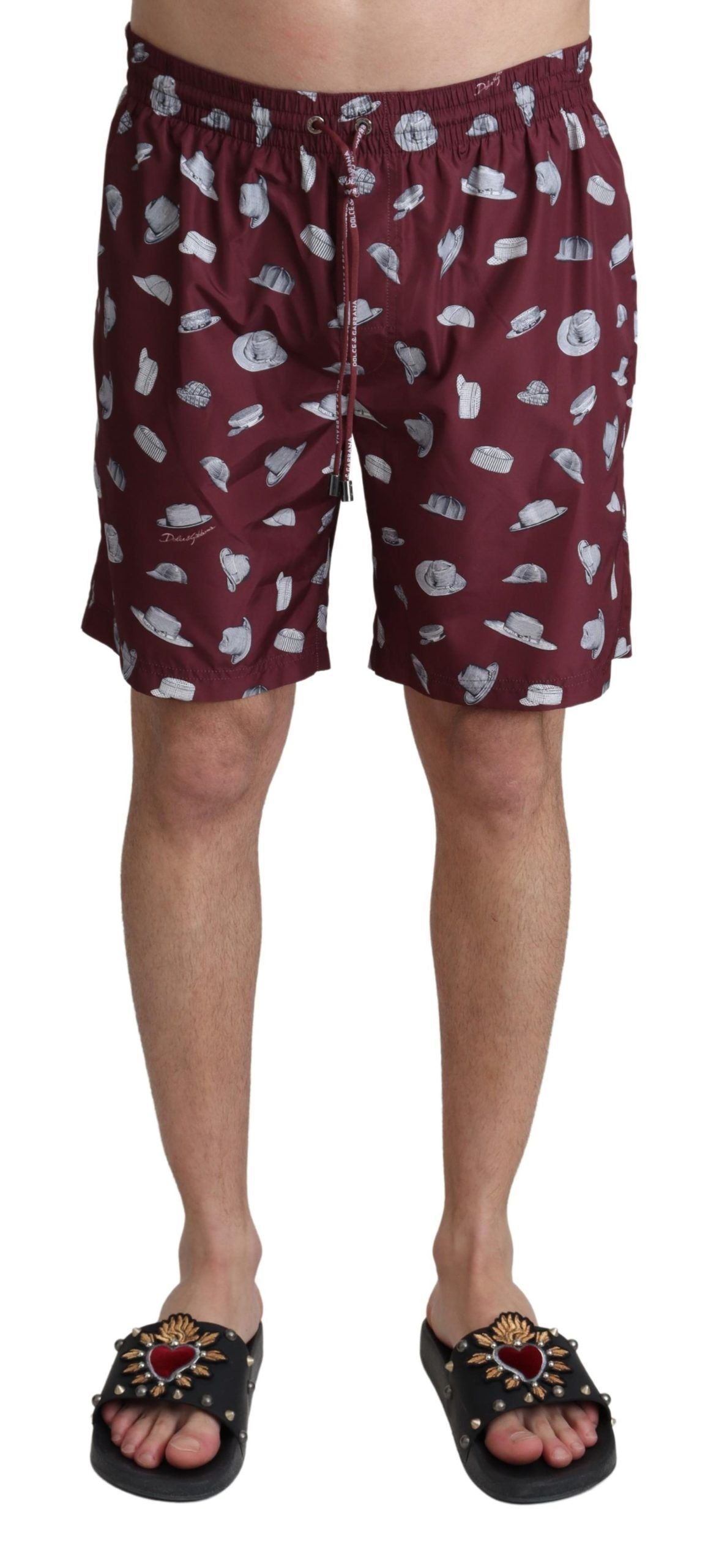 Dolce & Gabbana Elegante kastanienbraune Strandhose