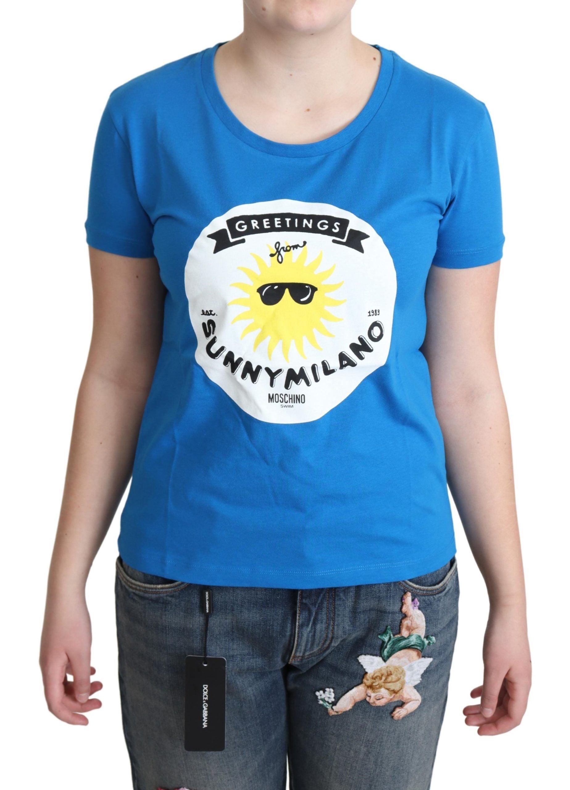 Moschino Sunny Milano Chic Rundhals-T-Shirt