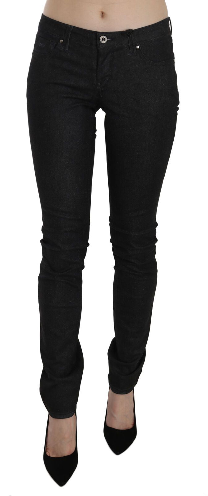 Costume National Chic – Schmal geschnittener Skinny-Jeansstoff mit niedriger Taille