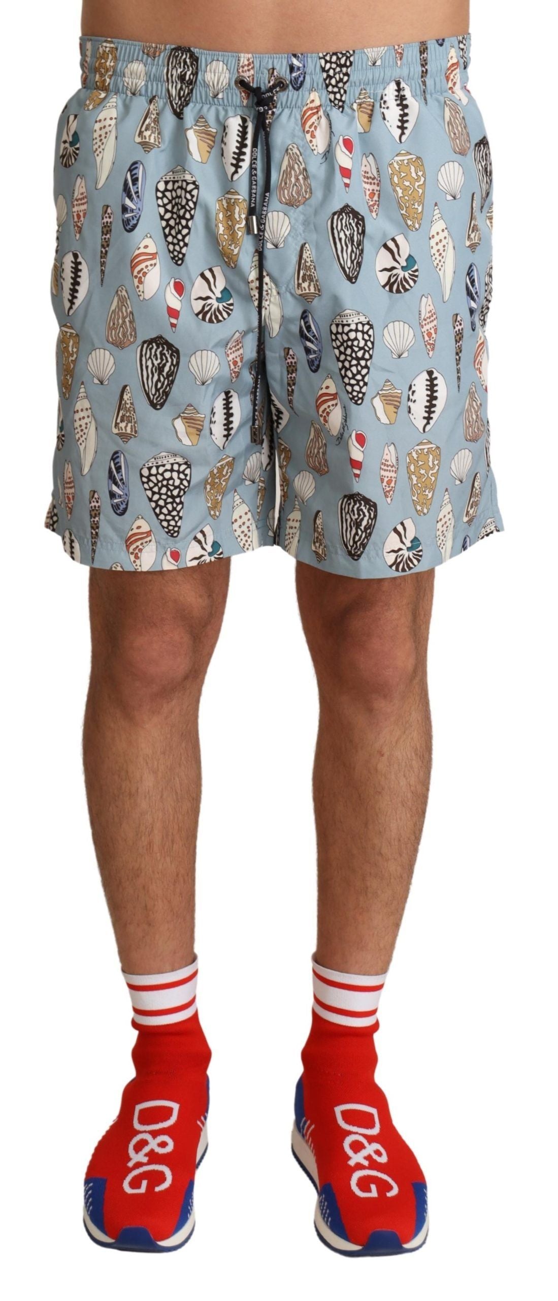 Dolce & Gabbana – Elegante Badehose mit Muschel-Print