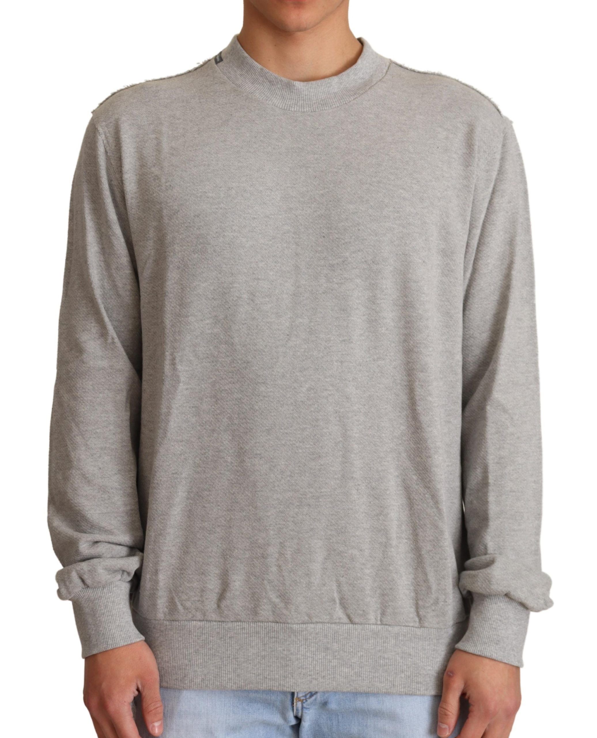 Dolce & Gabbana – Anspruchsvoller grauer Pullover mit Rundhalsausschnitt