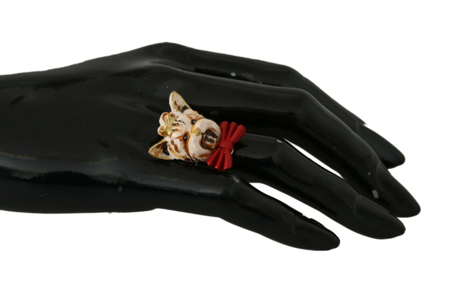 Dolce & Gabbana Eleganter Damenring mit Hundeanhänger