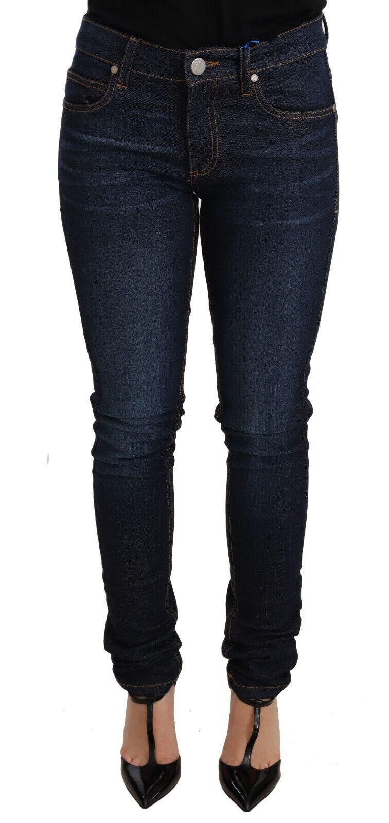Versace Jeans Elegante Skinny-Designer-Jeans mit niedriger Taille