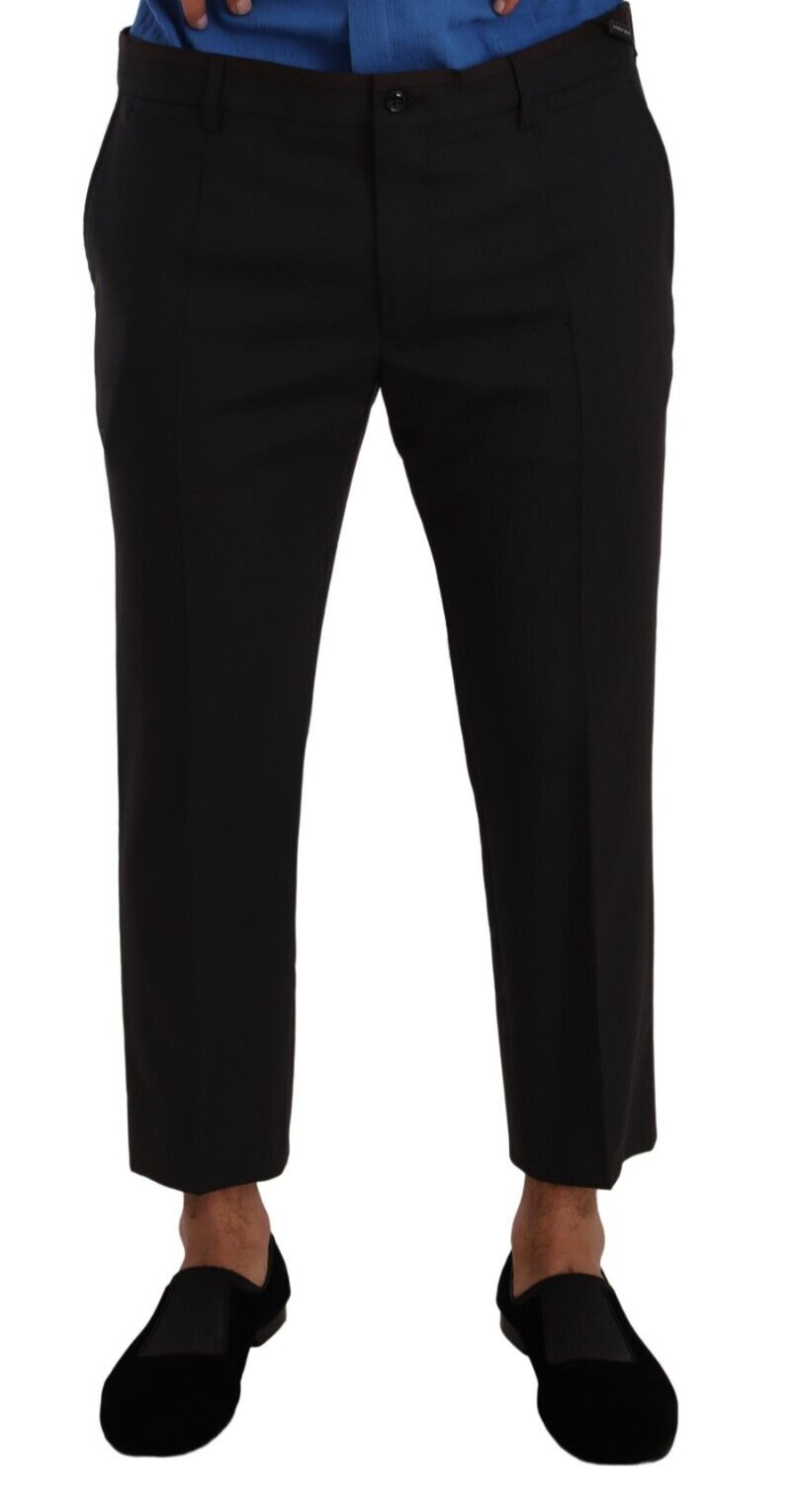 Dolce & Gabbana Elegante verkürzte Woll-Stretchhose