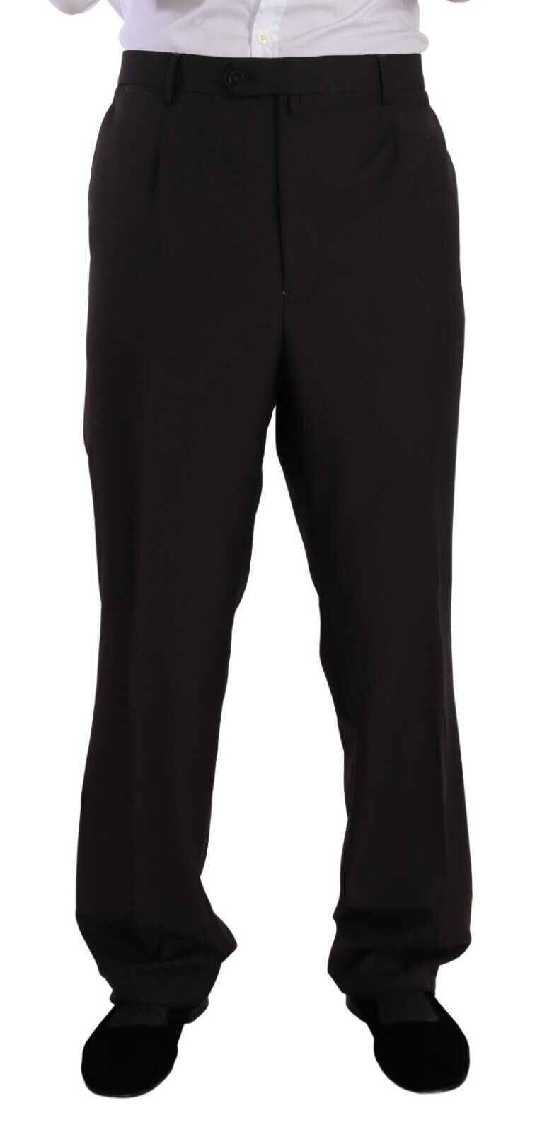 Domenico Tagliente Gray Polyester Single Breasted Formal Suit