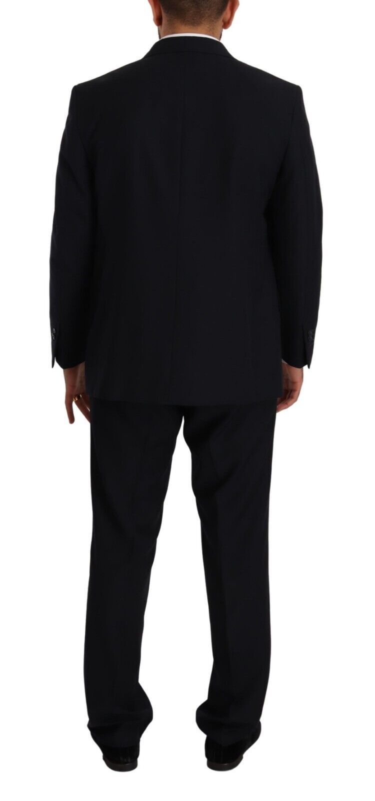 Domenico Tagliente Blue Polyester Single Breasted Formal Suit