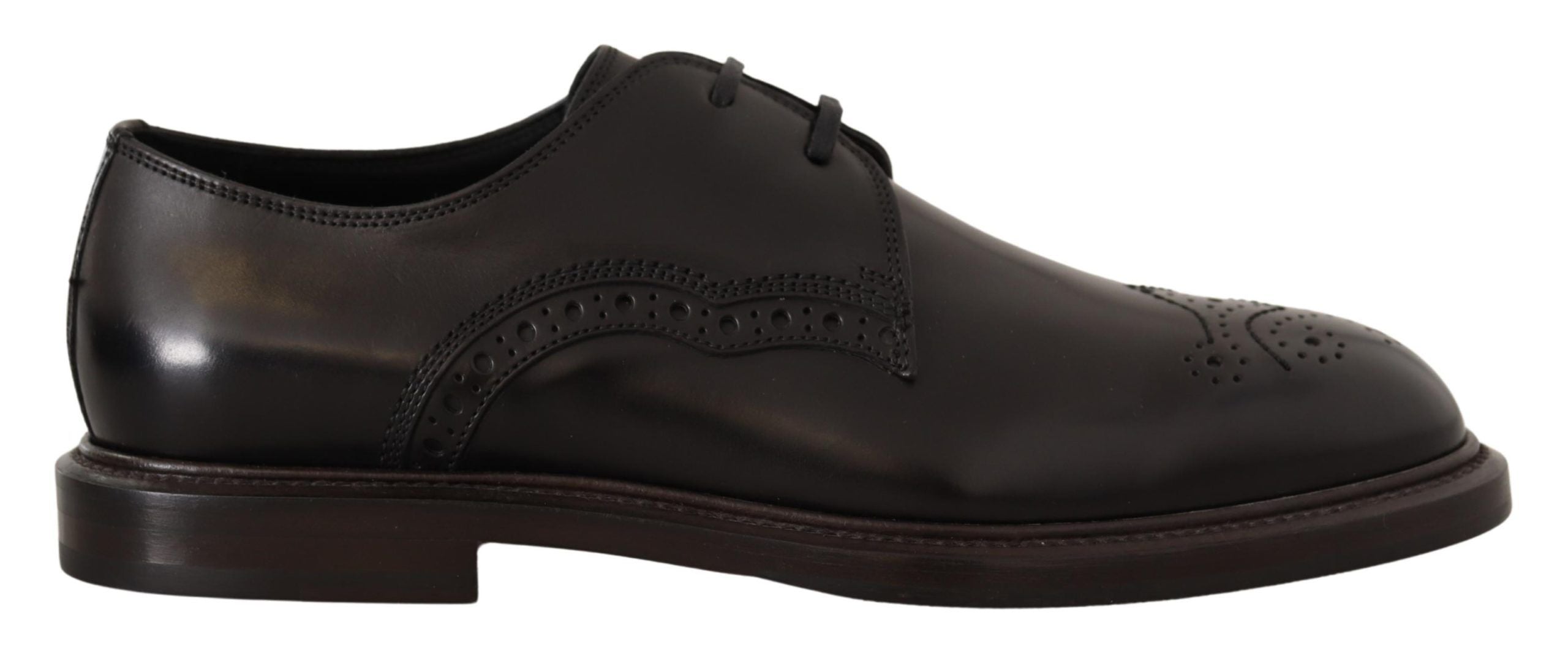 Dolce & Gabbana Elegante schwarze Derby-Abendschuhe