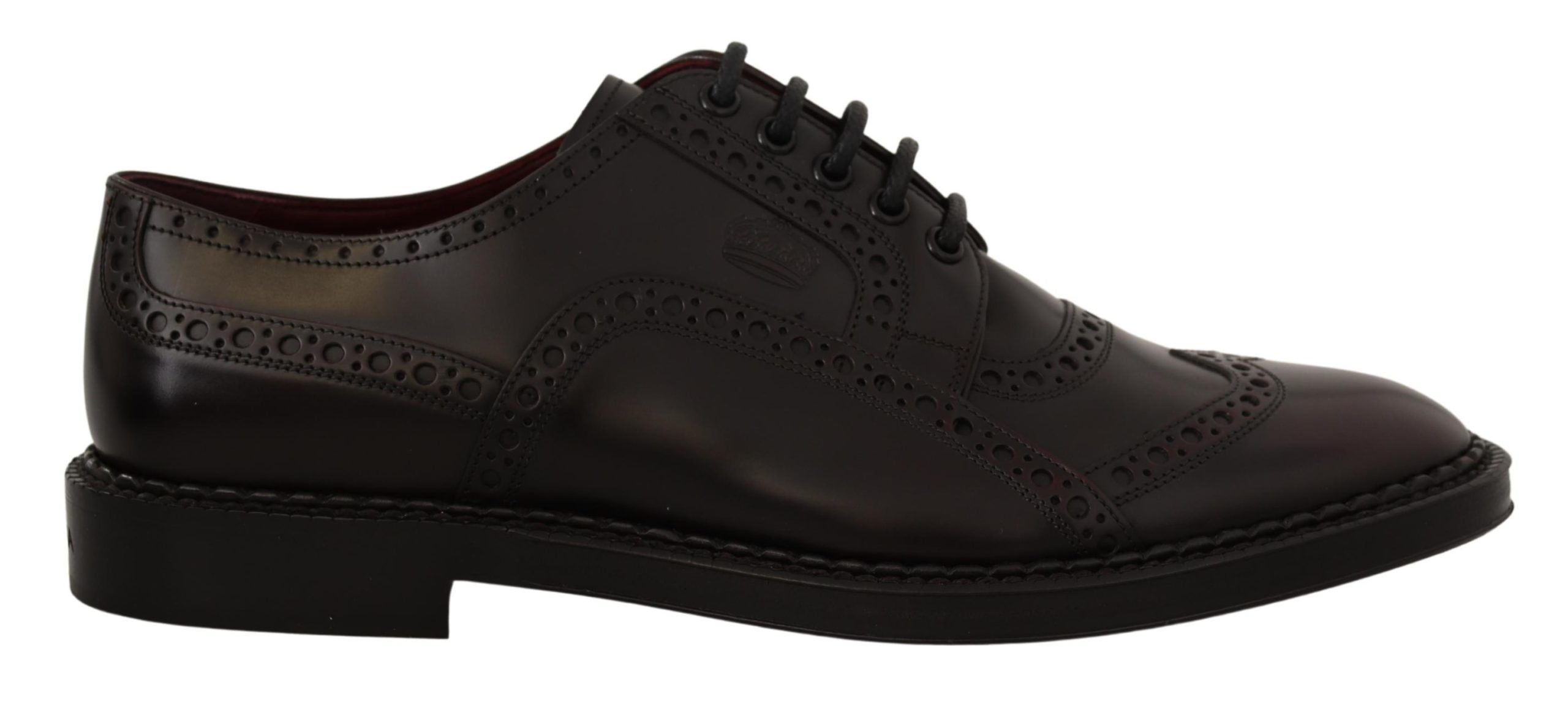 Dolce & Gabbana – Elegante Derby-Schuhe aus lila Leder