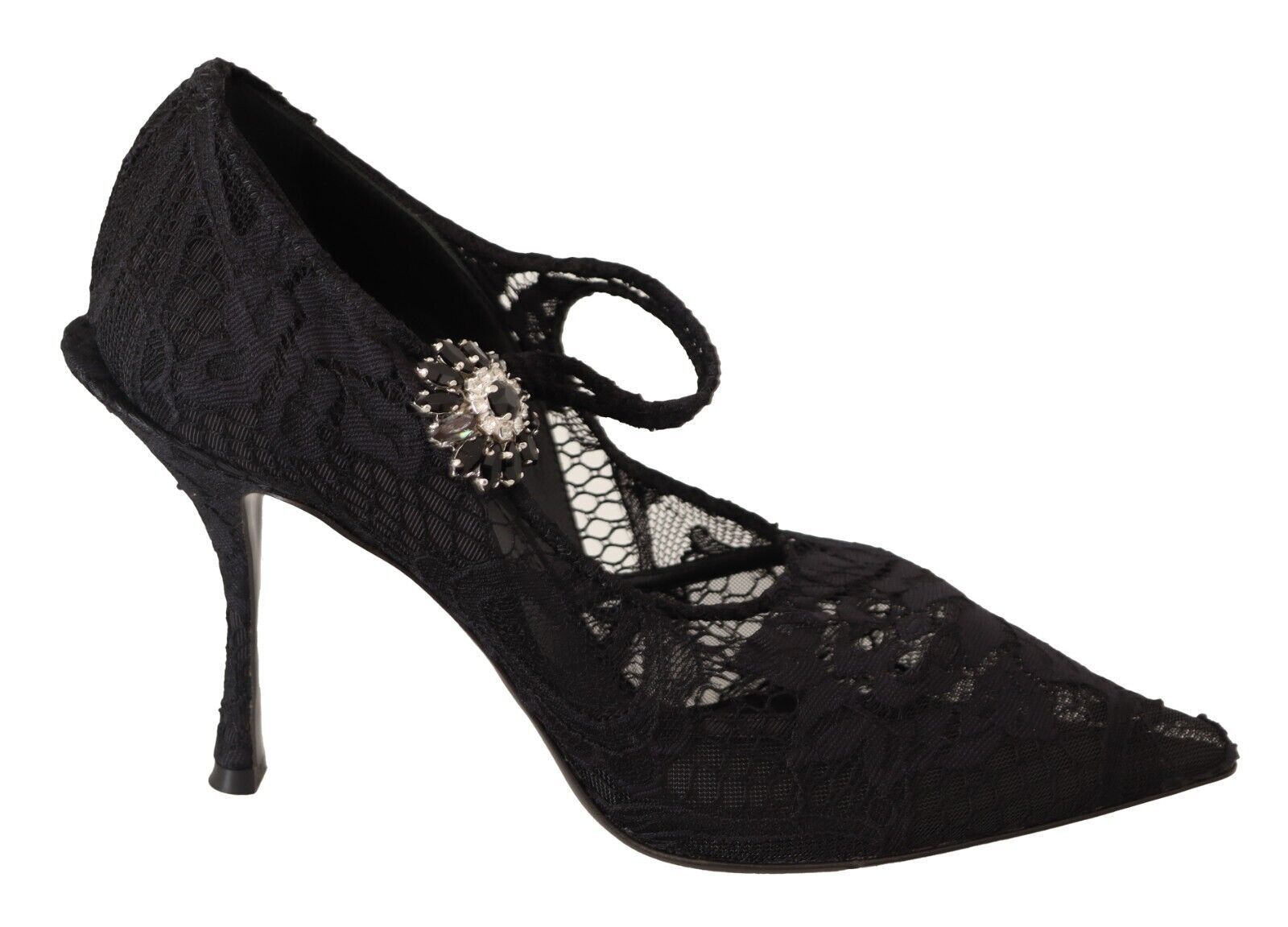 Dolce & Gabbana Elegante schwarze Stiletto-Pumps aus Spitze