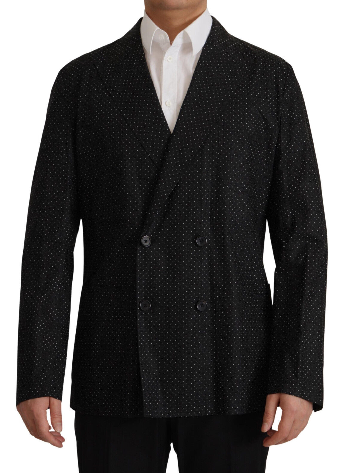 Dolce & Gabbana – Schmaler, zweireihiger Blazer mit Polka Dots