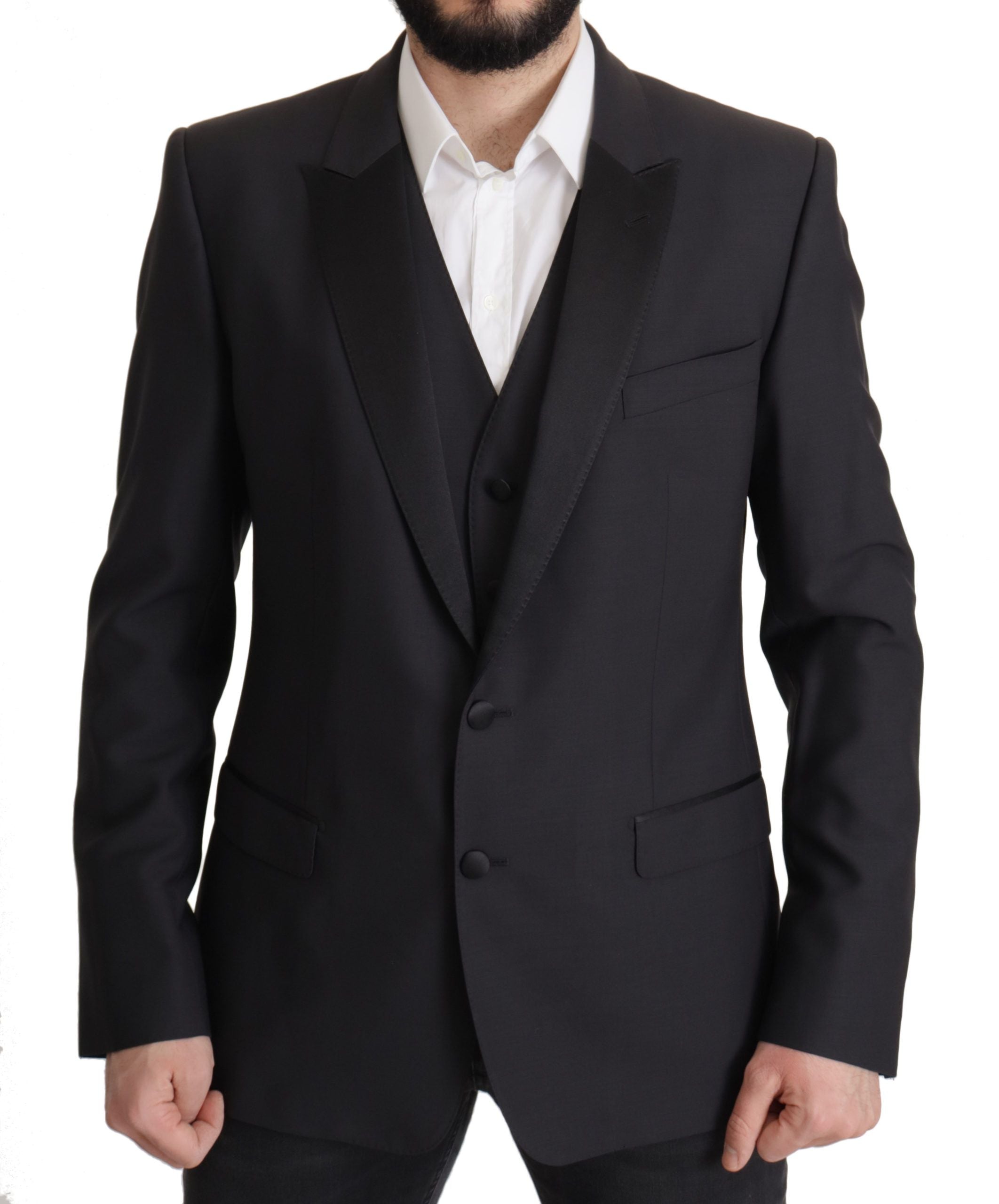 Dolce & Gabbana Eleganter dunkelblauer Martini-Zweiteiler-Blazer