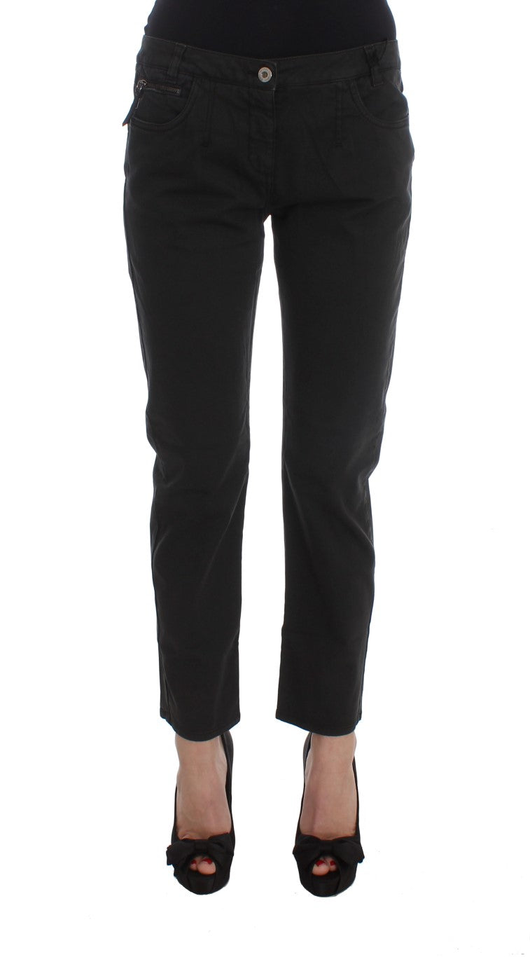 Costume National Chic Jeans in normaler Passform, Schwarz