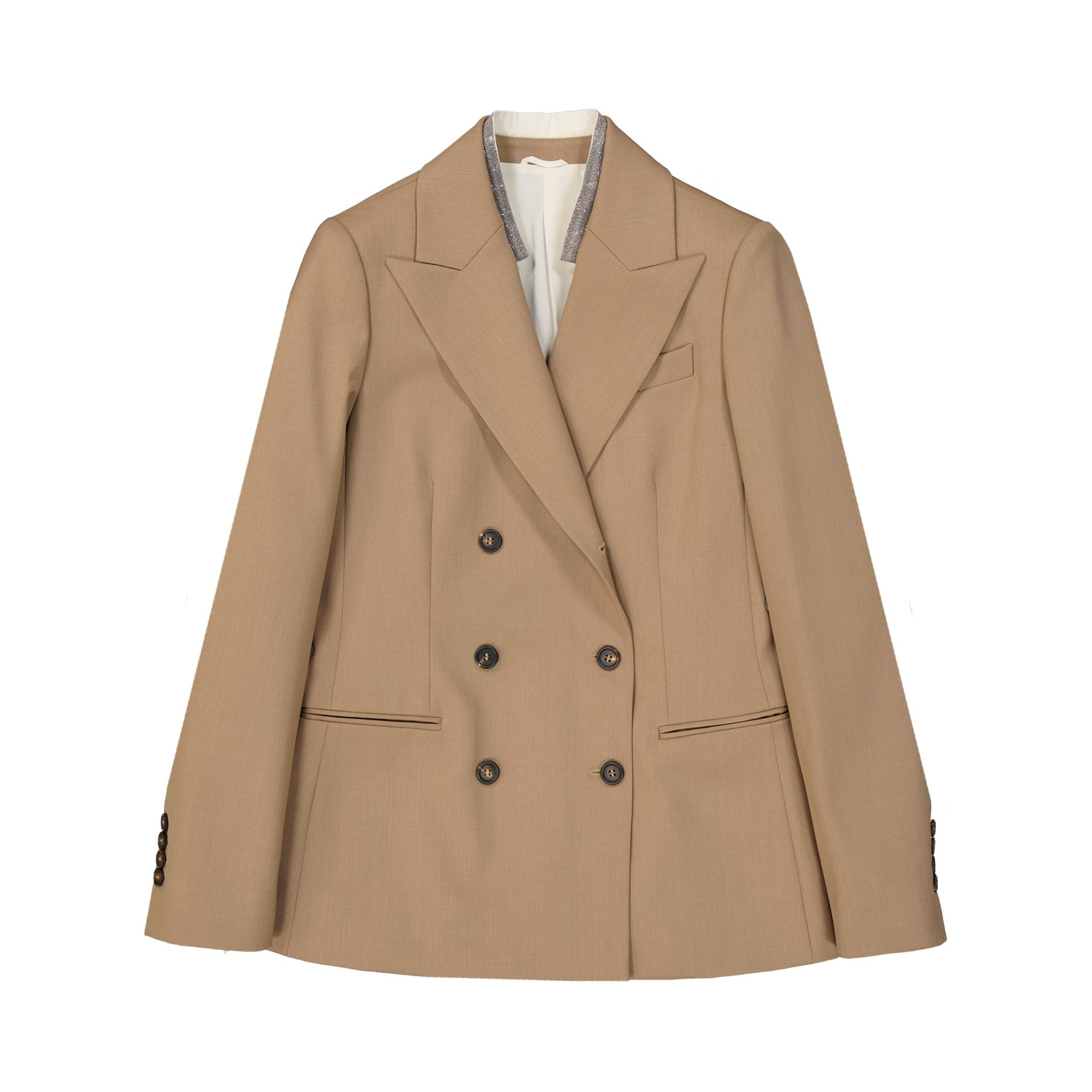 Brunello Cucinelli Wool Jacket - WOMEN CLOTHING - BRUNELLO CUCINELLI - Tluxy New