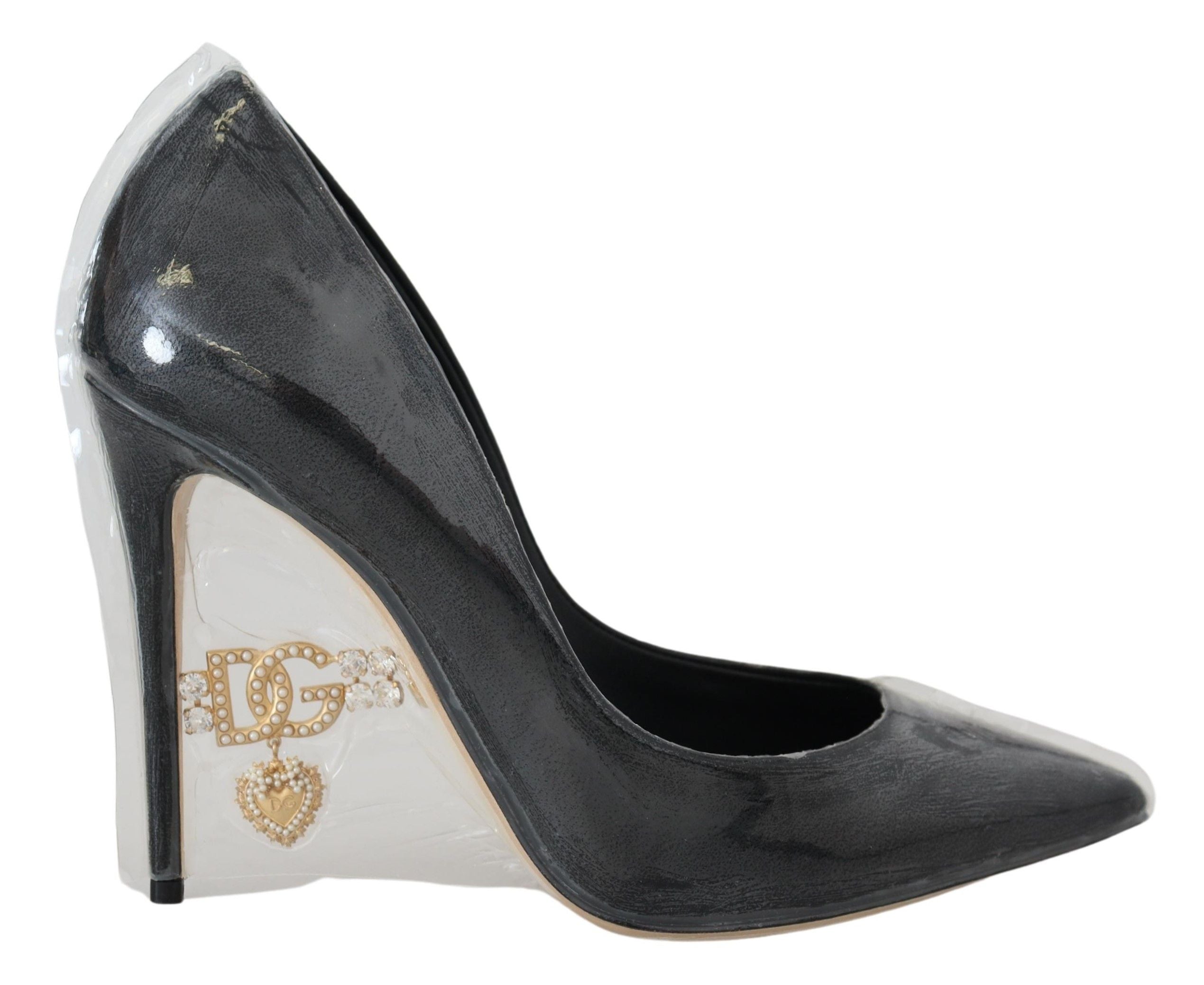 Dolce & Gabbana Elegante Pumps mit schwarzem und goldenem Detail