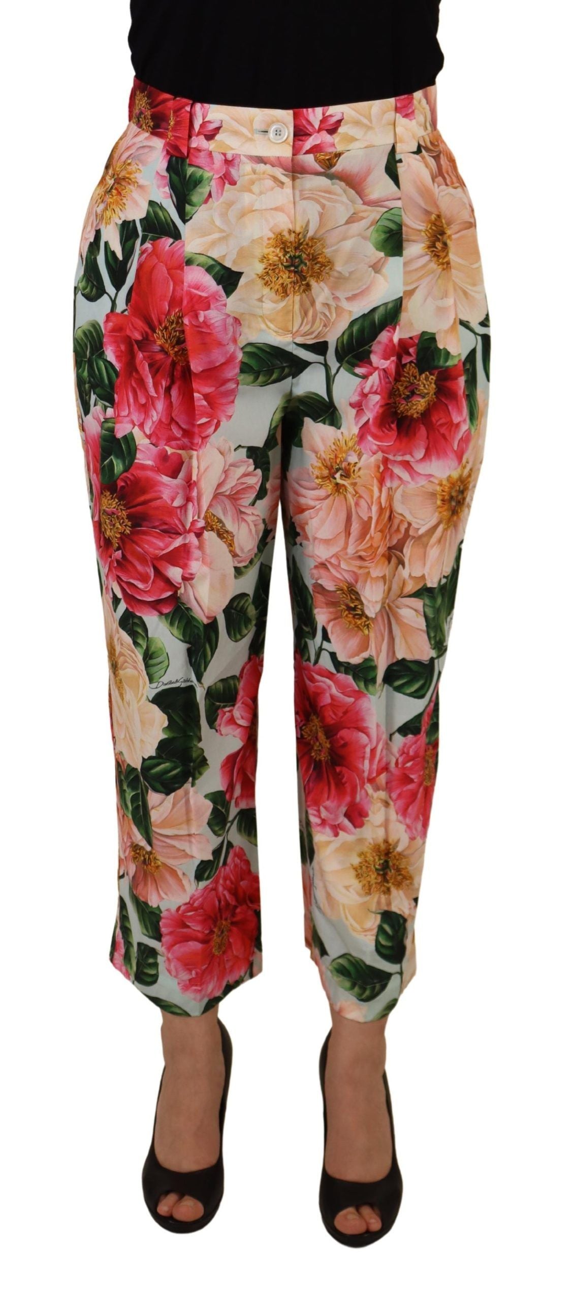 Dolce & Gabbana – Exquisite Hose mit hoher Taille aus Seide