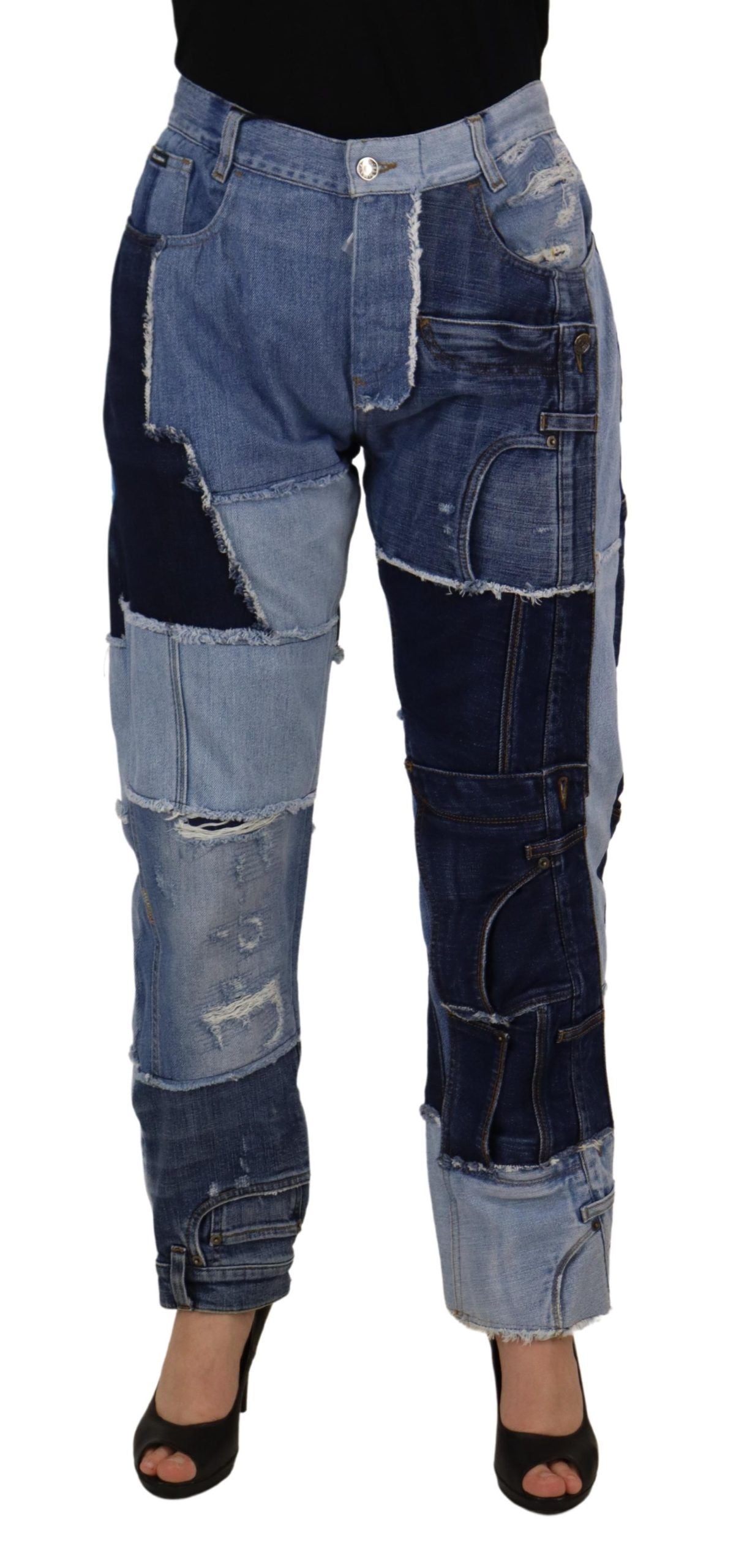 Dolce & Gabbana – Skinny Couture-Jeans mit hoher Taille