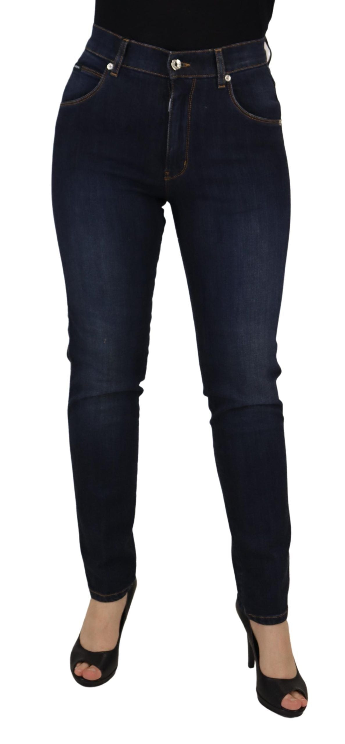 Dolce & Gabbana: Veredeln Sie Ihr Denim-Spiel mit Skinny Jeans mit hoher Taille