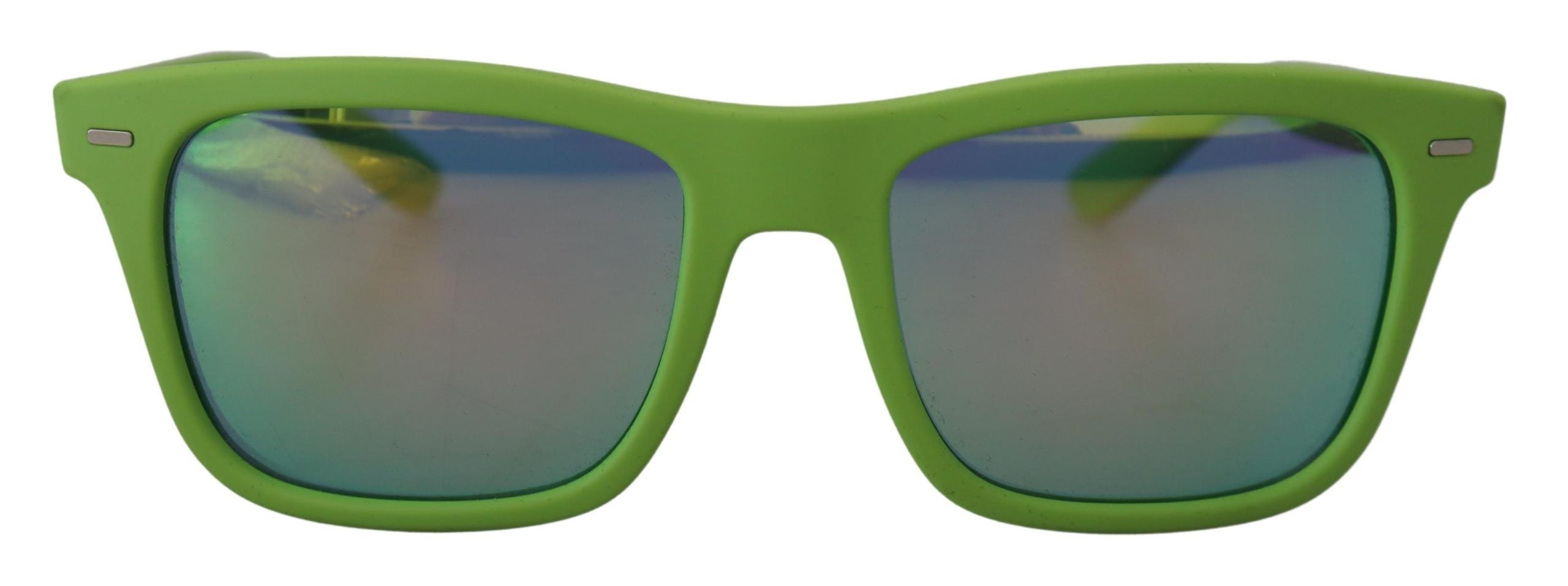 Dolce & Gabbana – Schicke Sonnenbrille mit Vollrand in Säuregrün