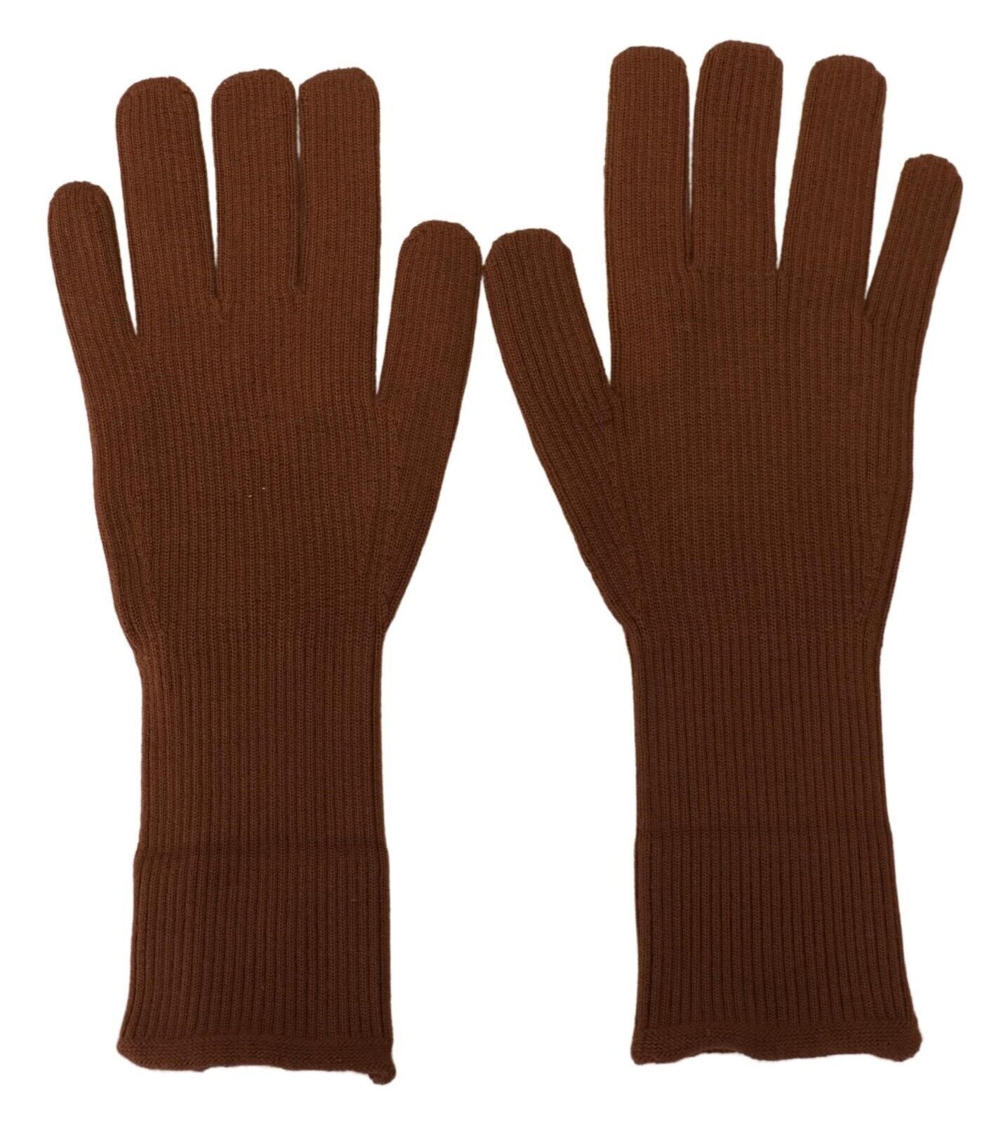 Dolce & Gabbana Elegante braune Winterhandschuhe aus Kaschmir