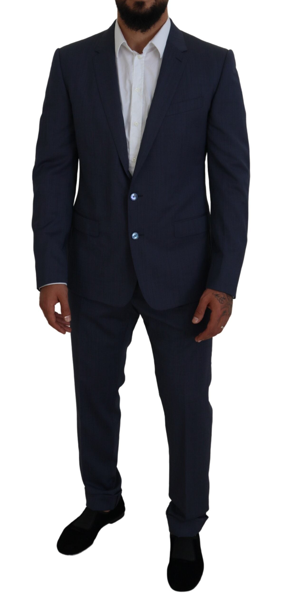 Dolce & Gabbana Eleganter blauer Martini-Anzug für Herren im Slim Fit