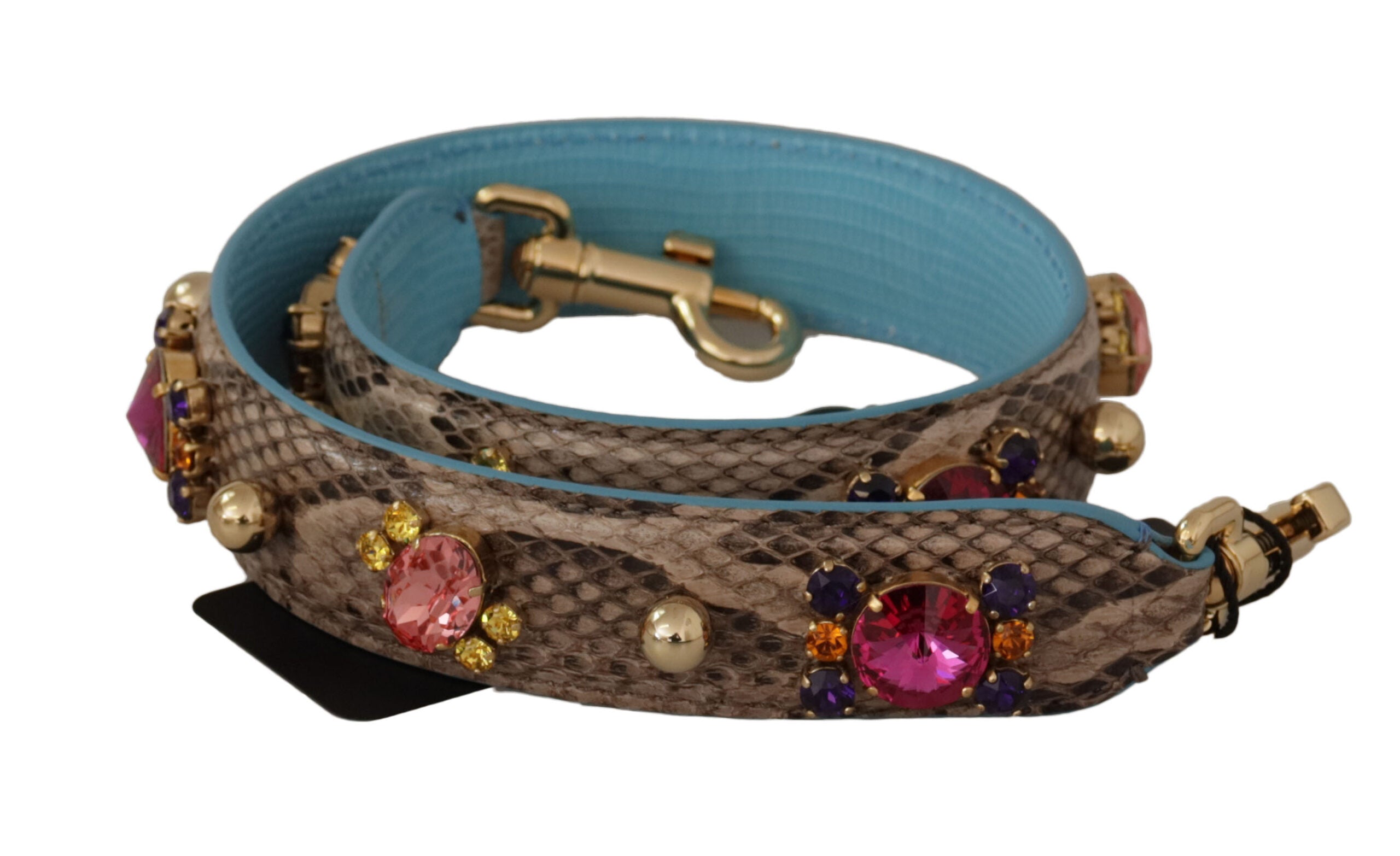 Dolce & Gabbana Elegantes Schultergurt-Accessoire aus Pythonleder