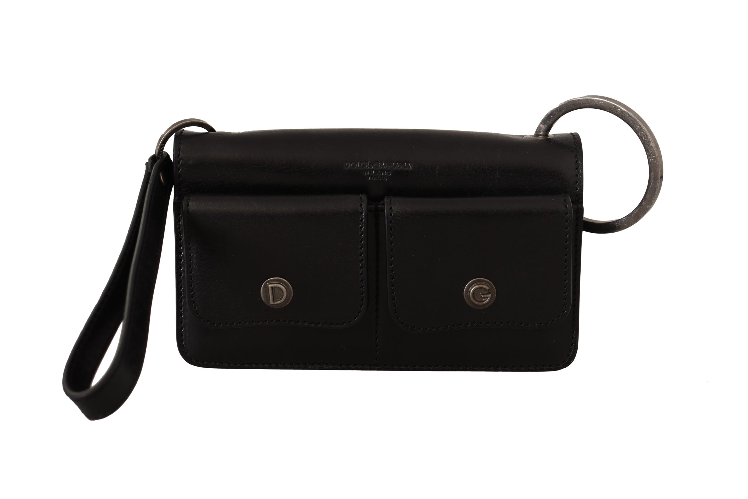 Dolce & Gabbana – Elegante Mini-Geldbörse aus Leder in zeitlosem Schwarz