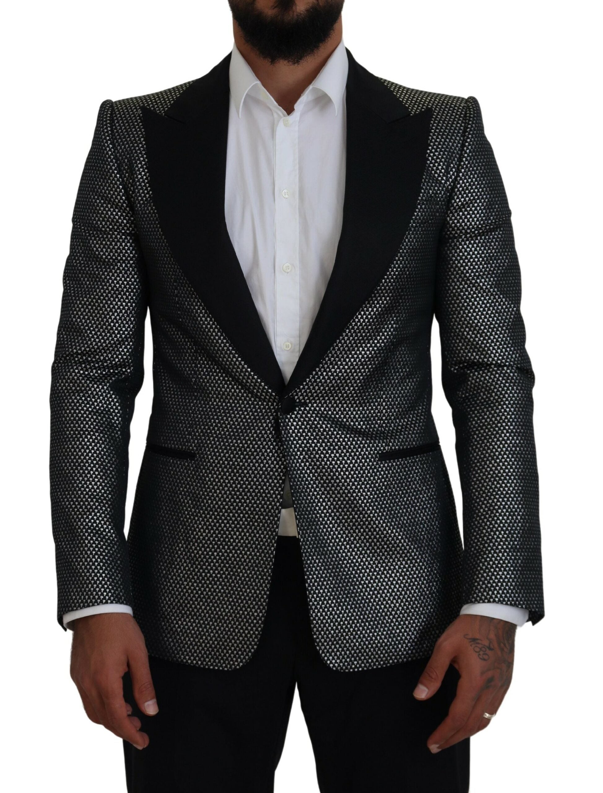 Dolce & Gabbana Eleganter einreihiger Jacquard-Blazer