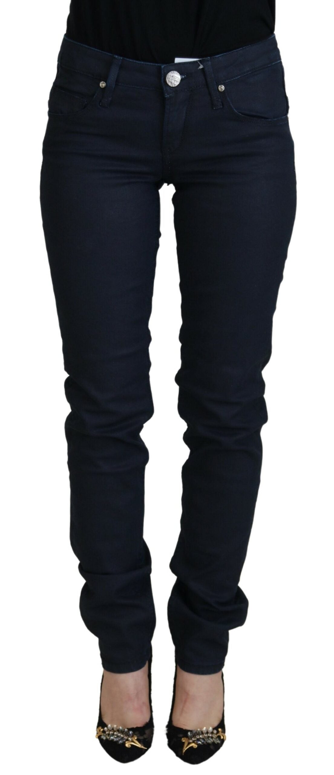 Acht Schicke Skinny Denim Extravaganza mit niedrigerer Taille