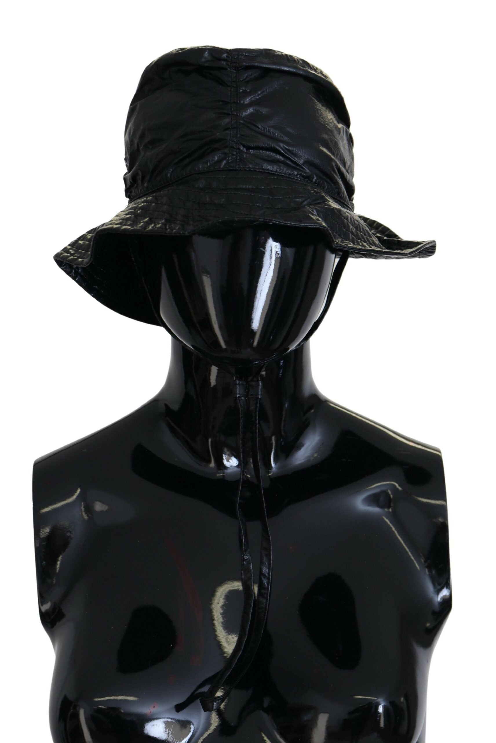 Dolce & Gabbana – Elegante schwarze Bucket Cap mit Logodetail