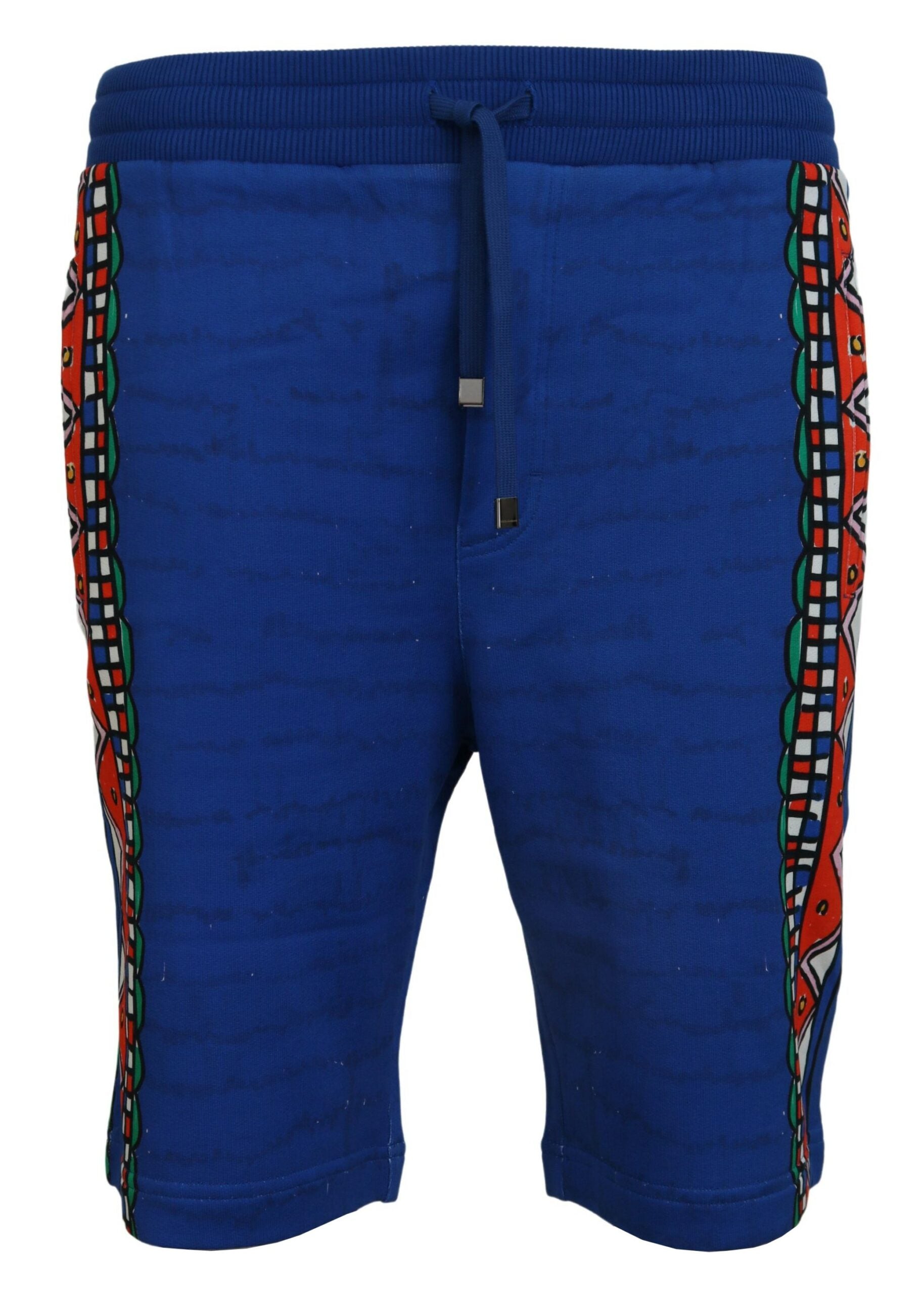 Dolce & Gabbana Elegante Shorts aus mehrfarbig bedruckter Baumwolle