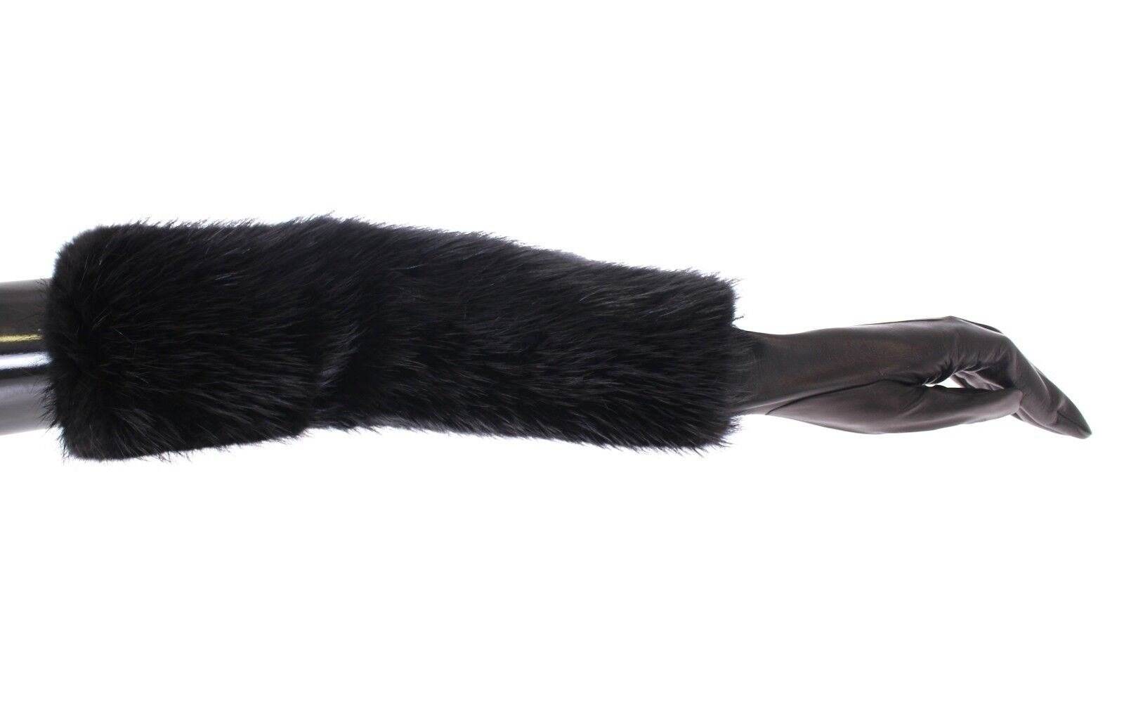Dolce & Gabbana Elegante ellenbogenlange Biberpelzhandschuhe