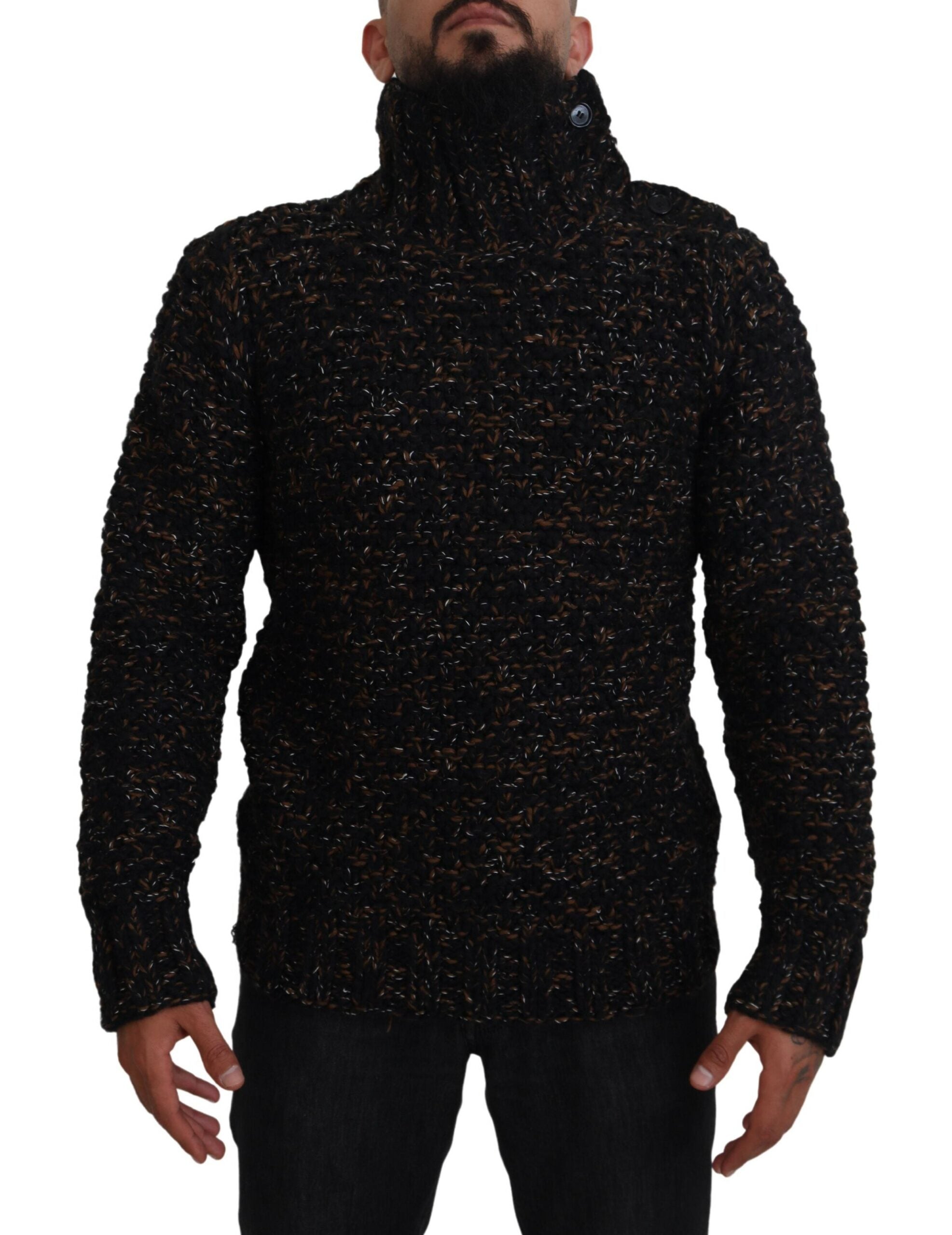 Dolce & Gabbana Eleganter Rollkragenpullover aus luxuriöser Wollmischung