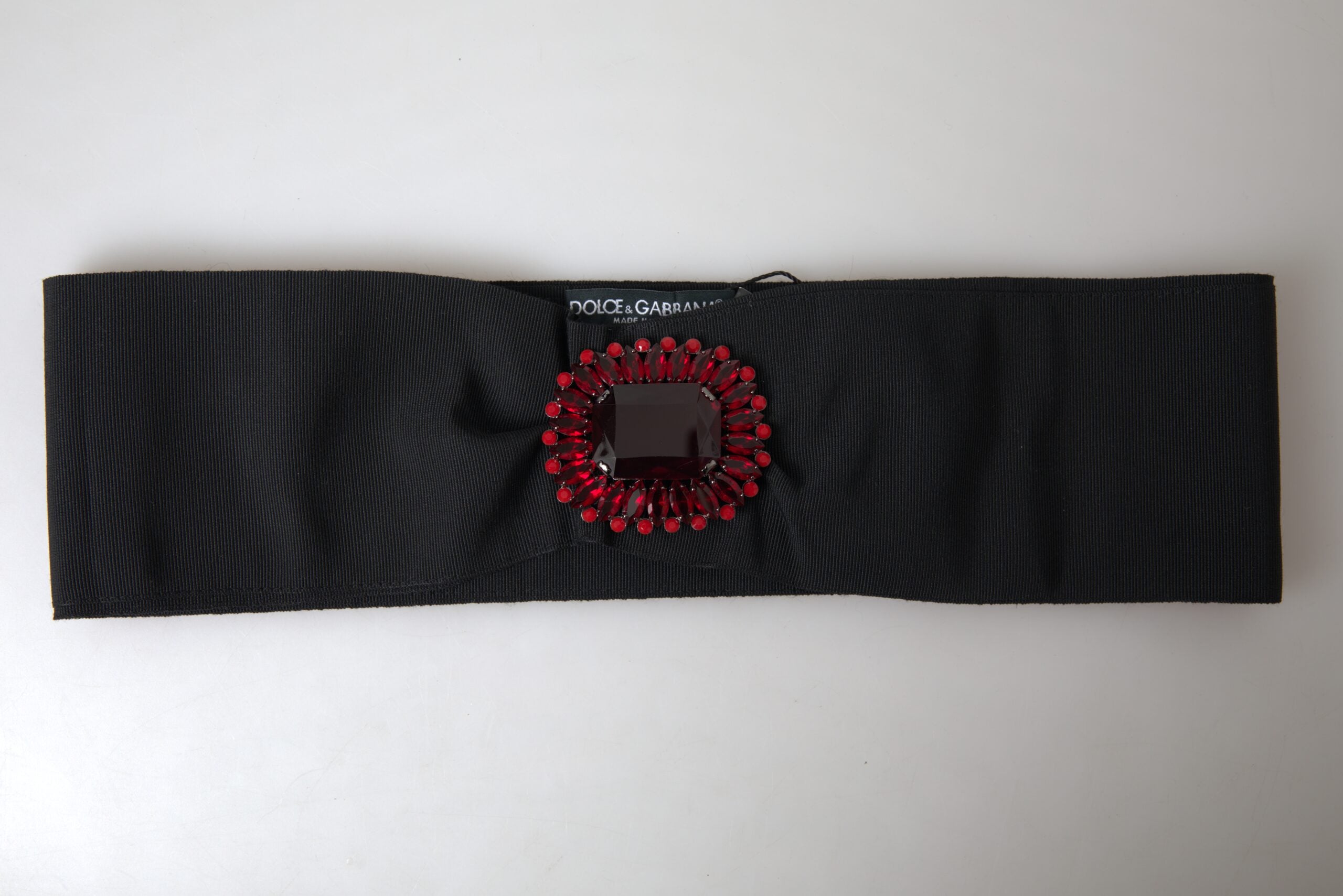 Dolce & Gabbana – Exquisiter, verzierter schwarzer Gürtel