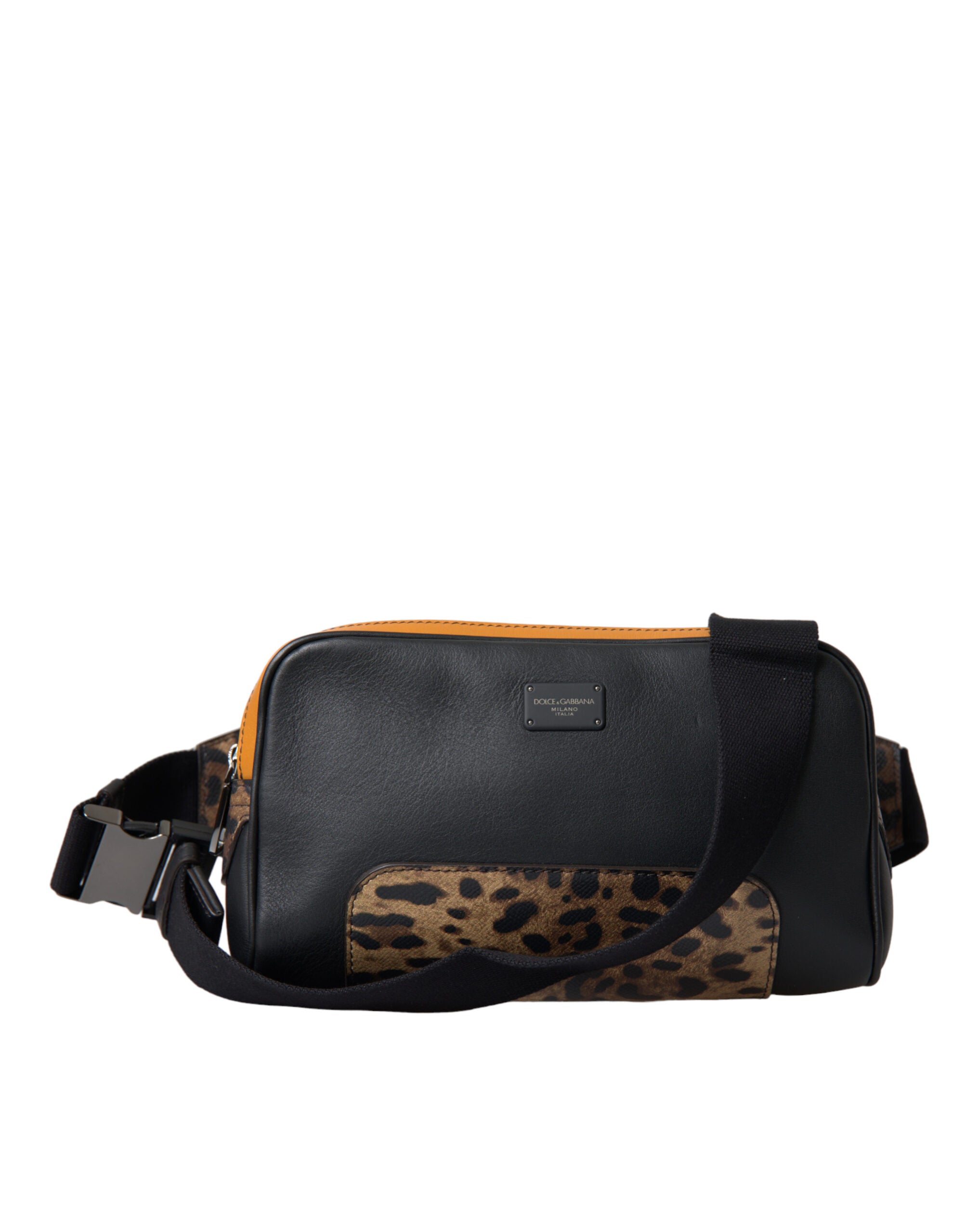Dolce & Gabbana – Gürteltasche aus exotischem Leder mit Leopardenmuster