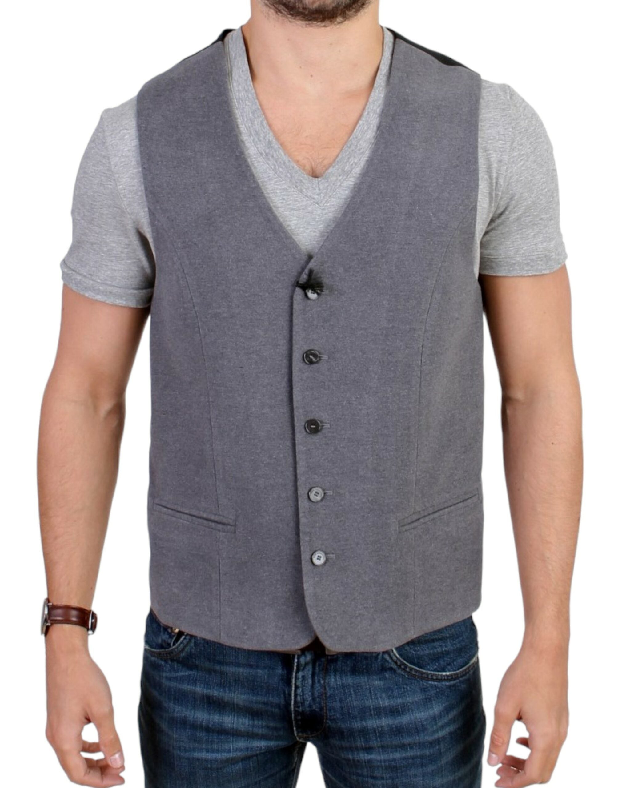 Costume National Chic Graue Freizeitweste