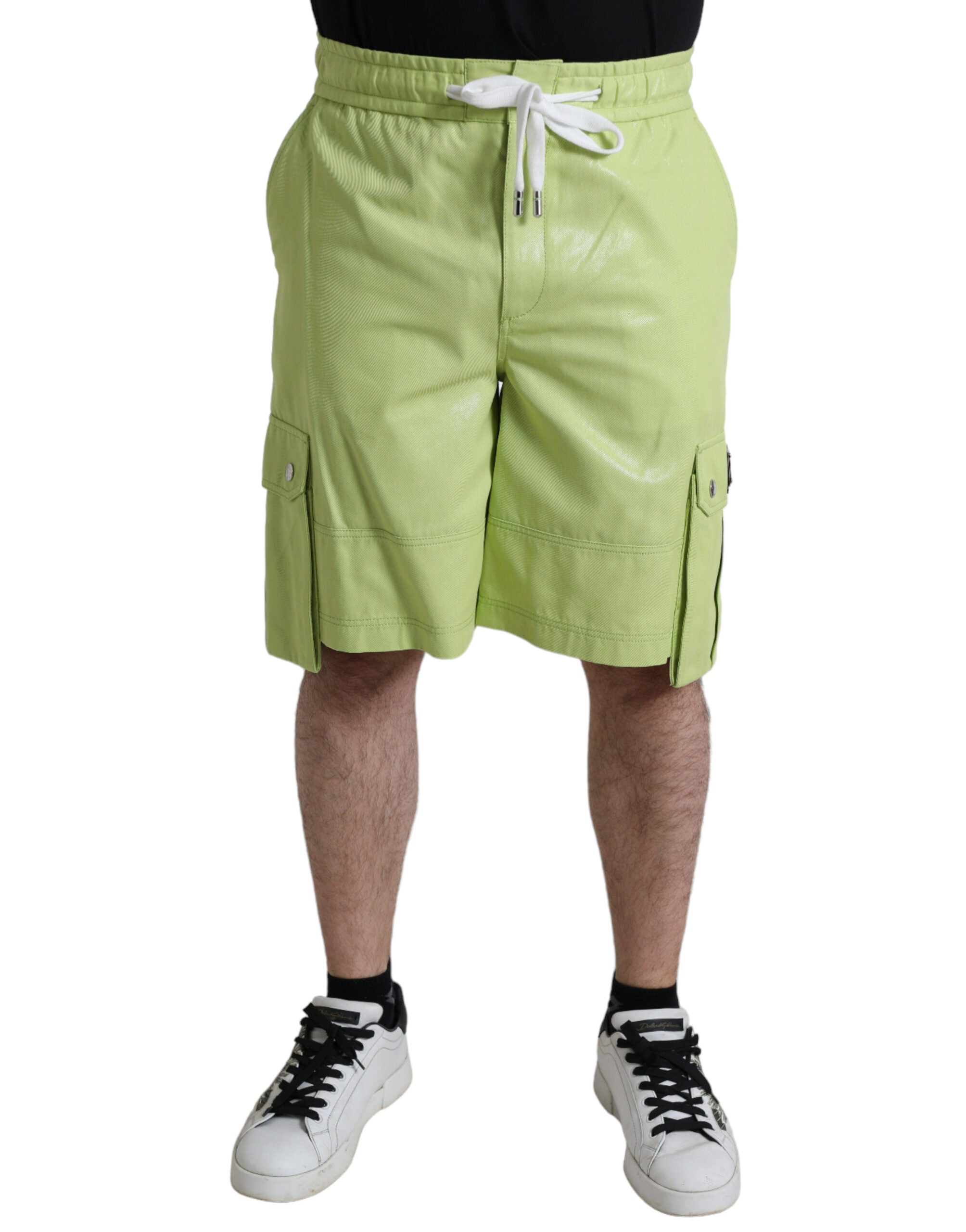 Dolce & Gabbana Schicke hellgrüne Bermudashorts aus Baumwolle