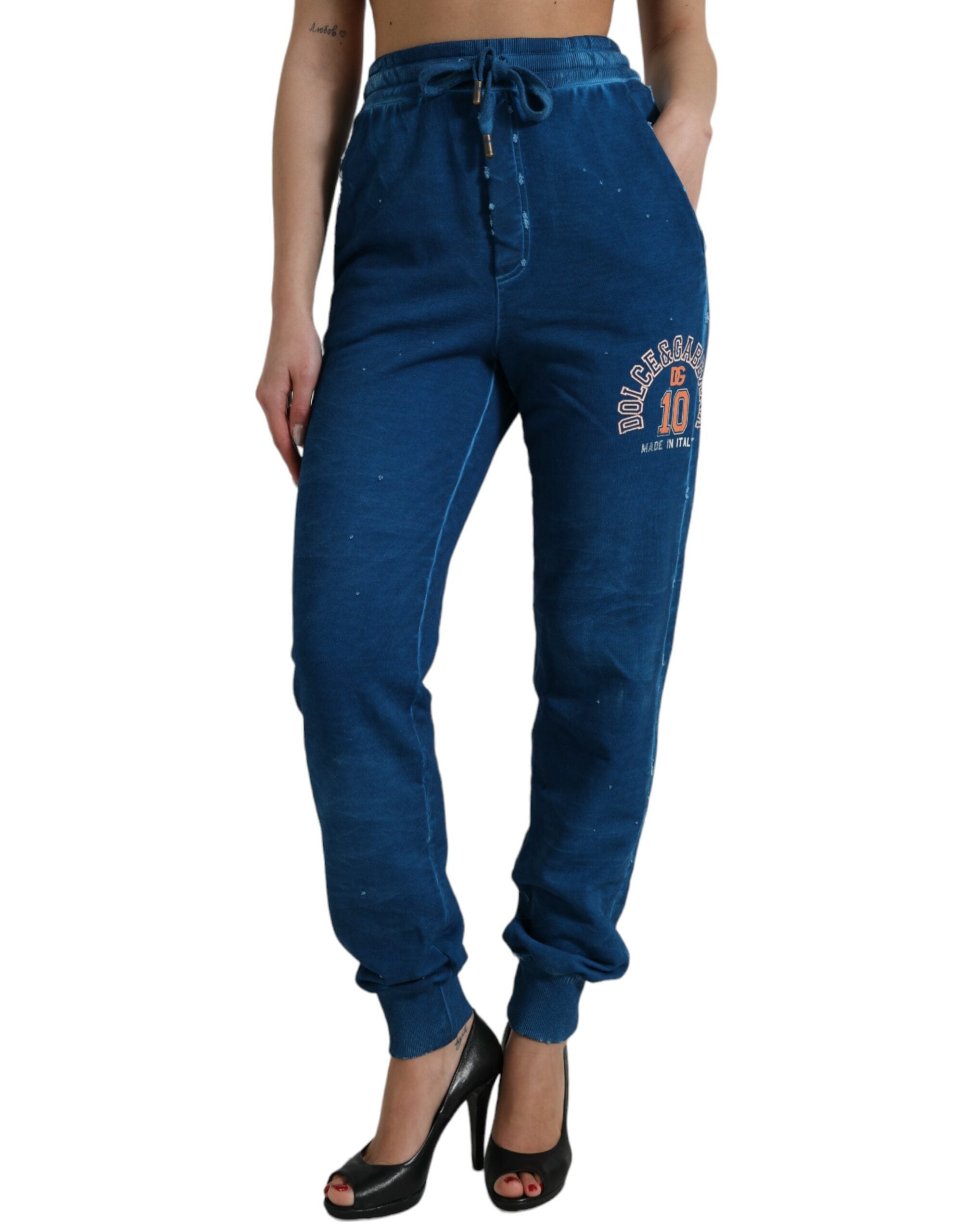 Dolce & Gabbana – Jogginghose aus Baumwolle mit hohem Bund