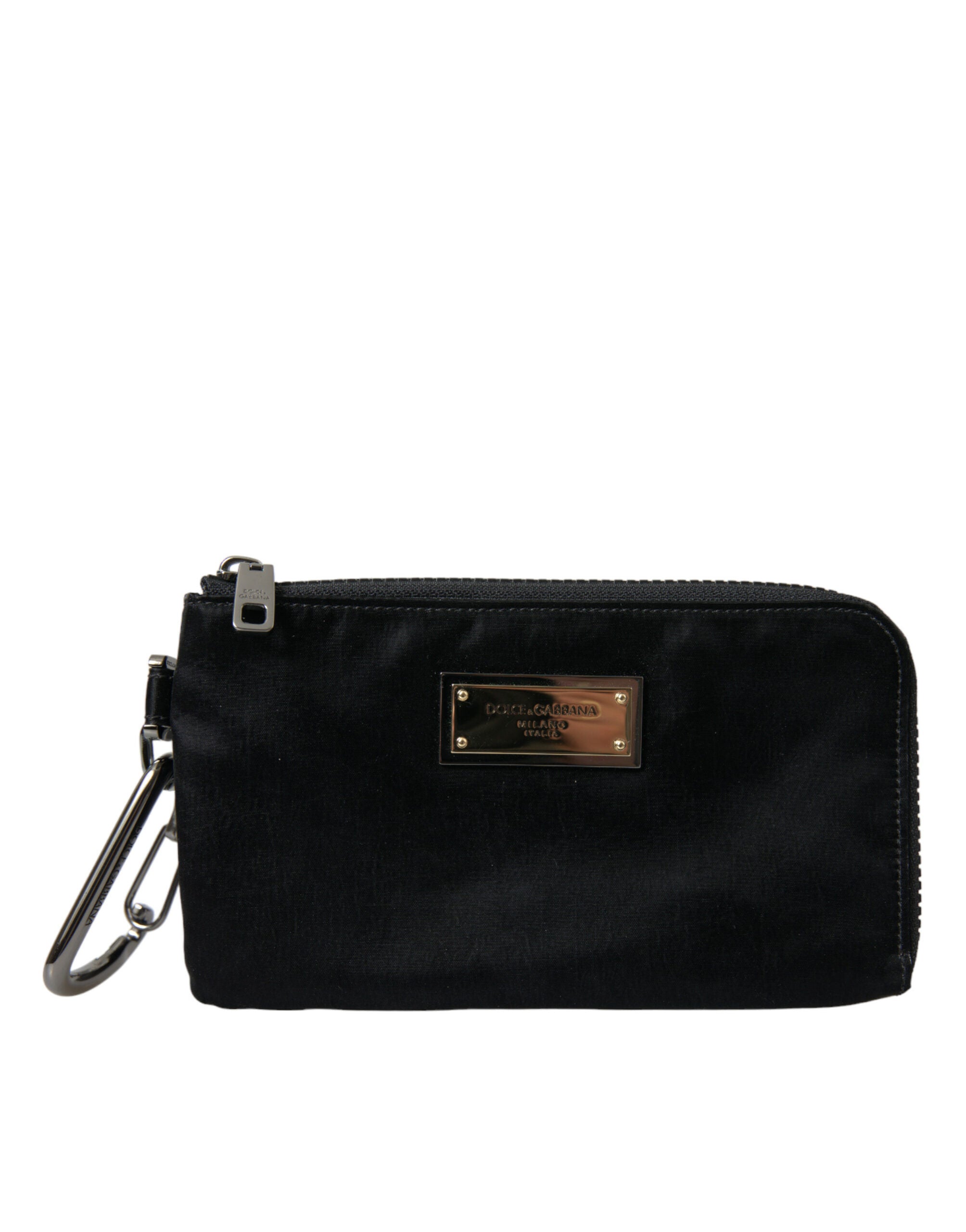 Dolce & Gabbana – Elegante Designer-Tasche aus Nylon und Leder in Schwarz