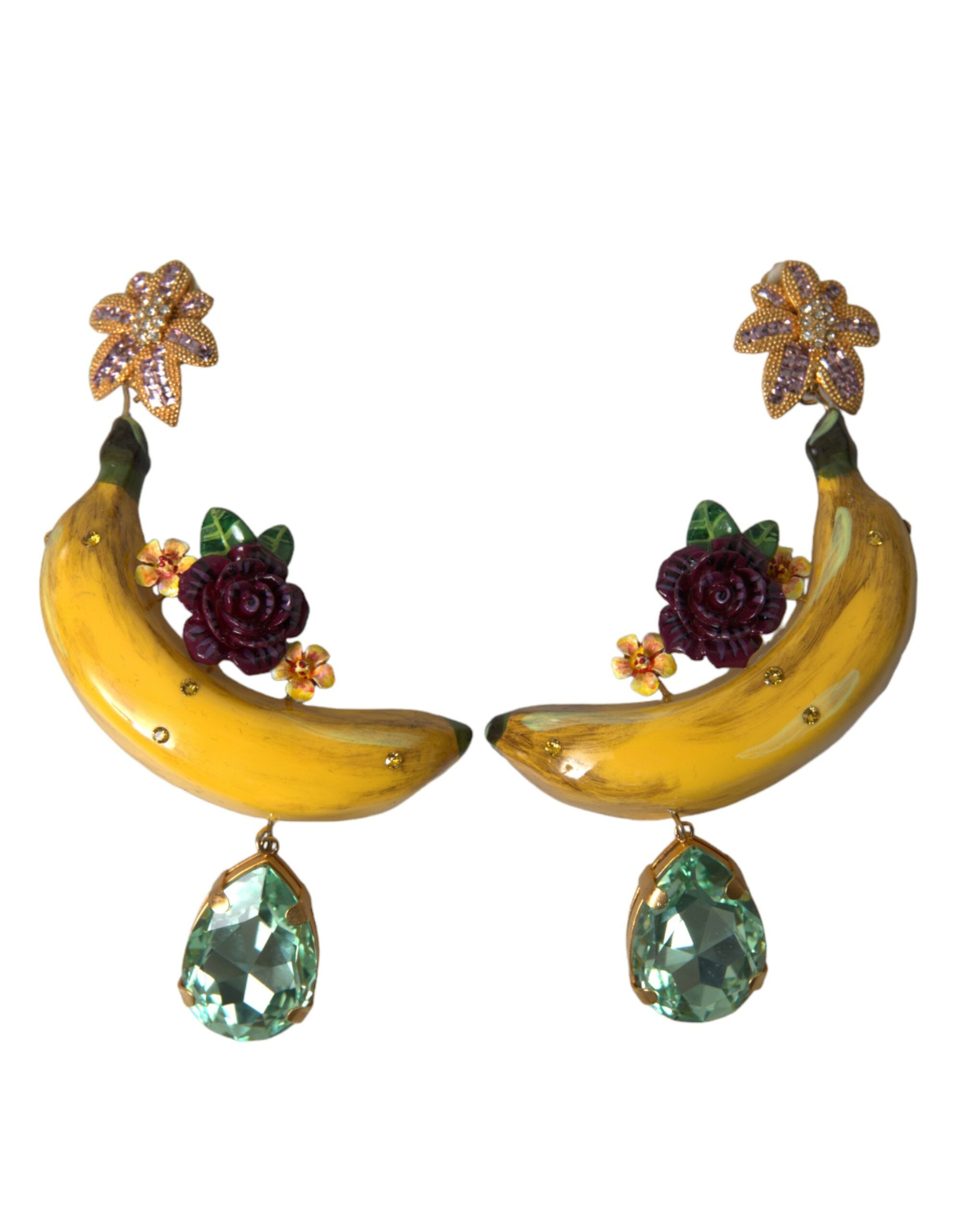 Dolce & Gabbana – Schicke, baumelnde Bananen-Ohrclips