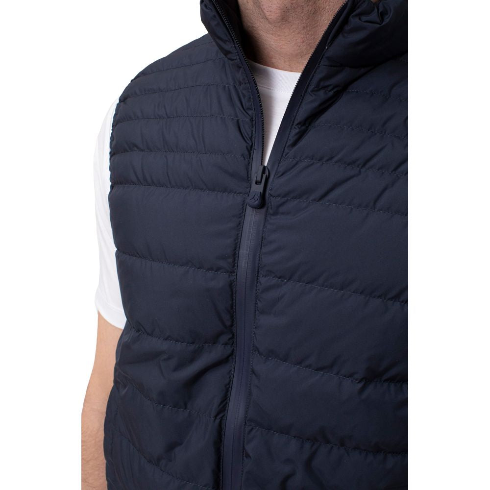 People Of Shibuya Blue Polyester Men Vest