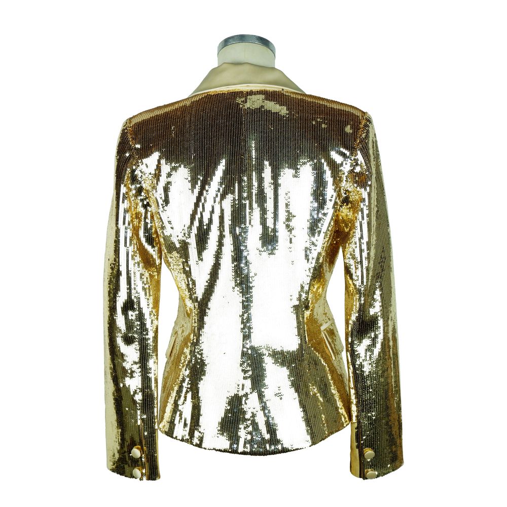 Elisabetta Franchi Gelber Polyester-Blazer für Damen