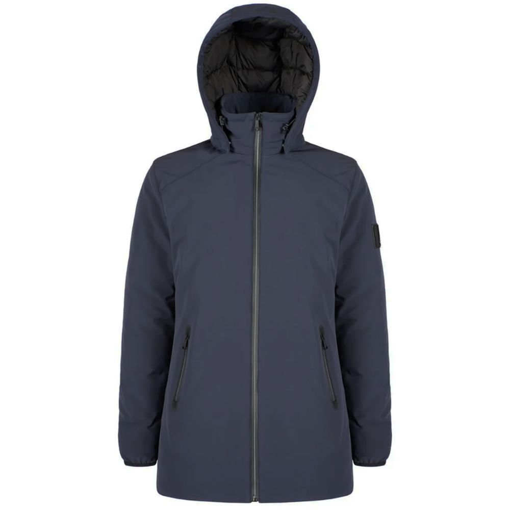 Yes Zee Blaue Nylon-Daunenjacke für Herren