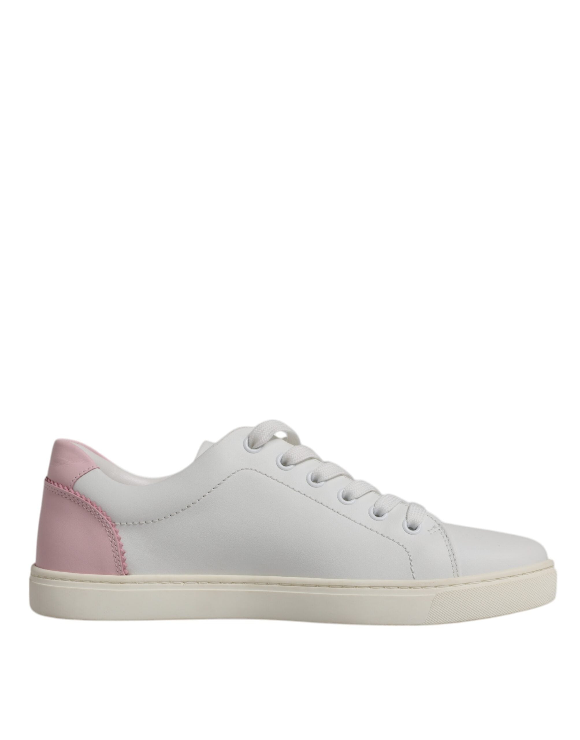 Dolce & Gabbana – Klassische Sneakers aus Kalbsleder in Weiß